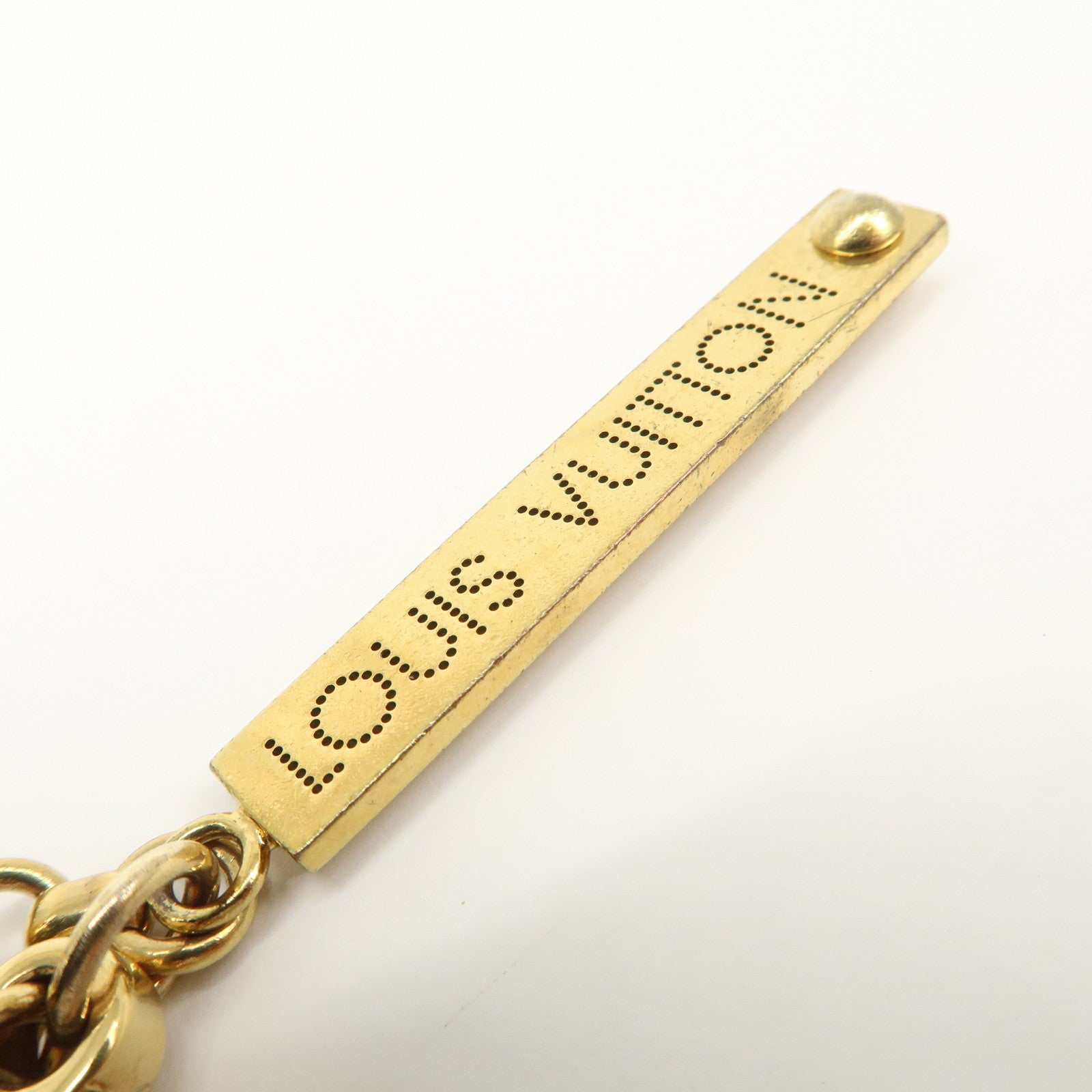 Louis Vuitton Metal Bijoux Sac Tapage Bag Charm Gold Silver M65090 Used