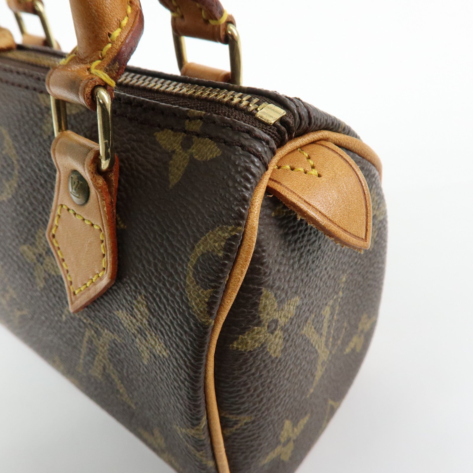 Louis Vuitton Monogram Mini Speedy Hand Shoulder Bag Brown M41534