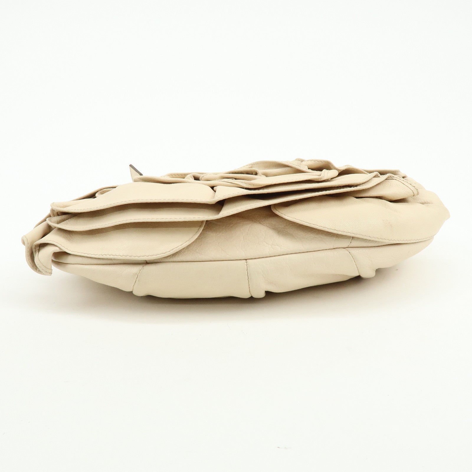 SAINT LAURENT PARIS YSL Nadja Shoulder Bag Light Beige 112937