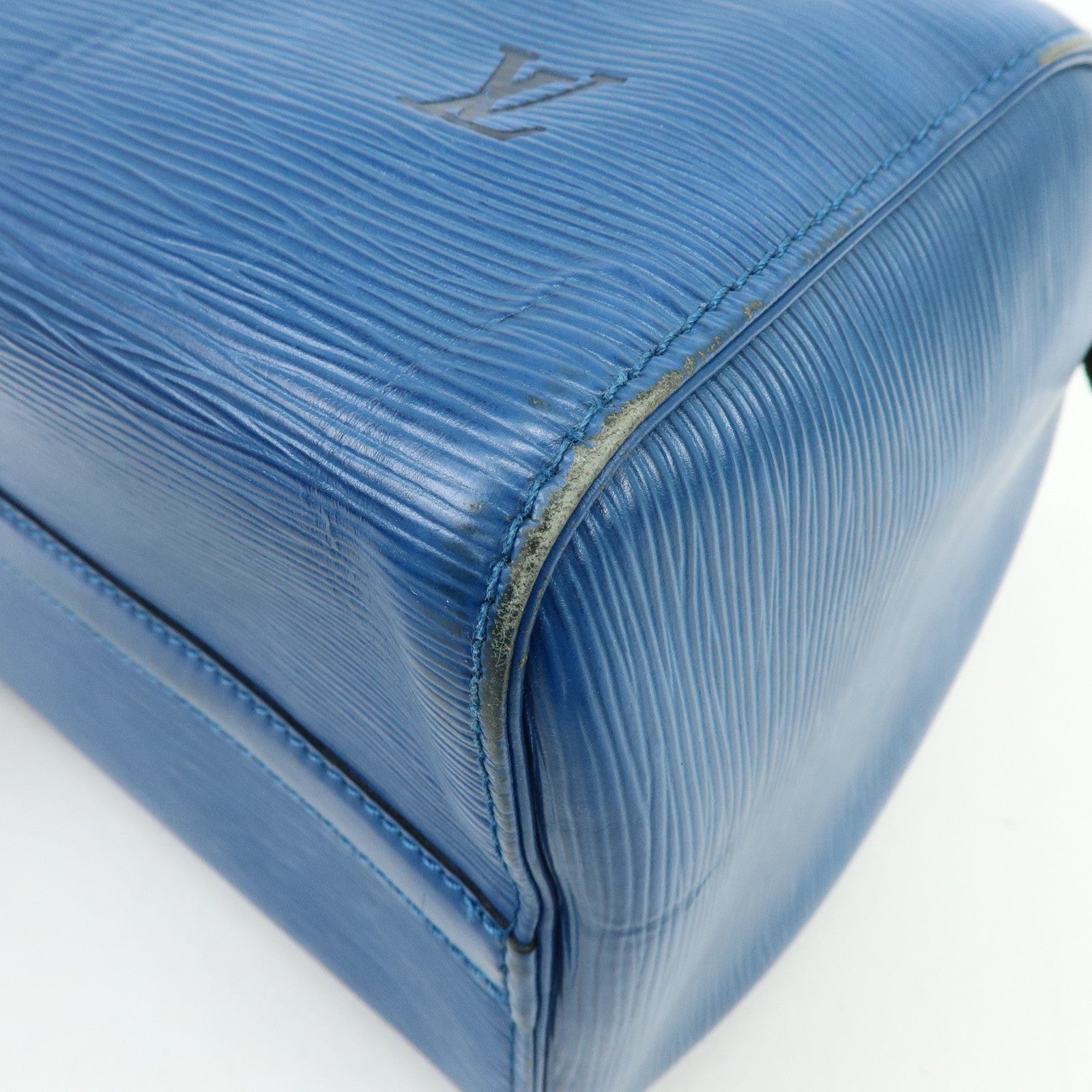 Louis Vuitton Epi Speedy 30 Hand Bag Boston Bag Blue M43005