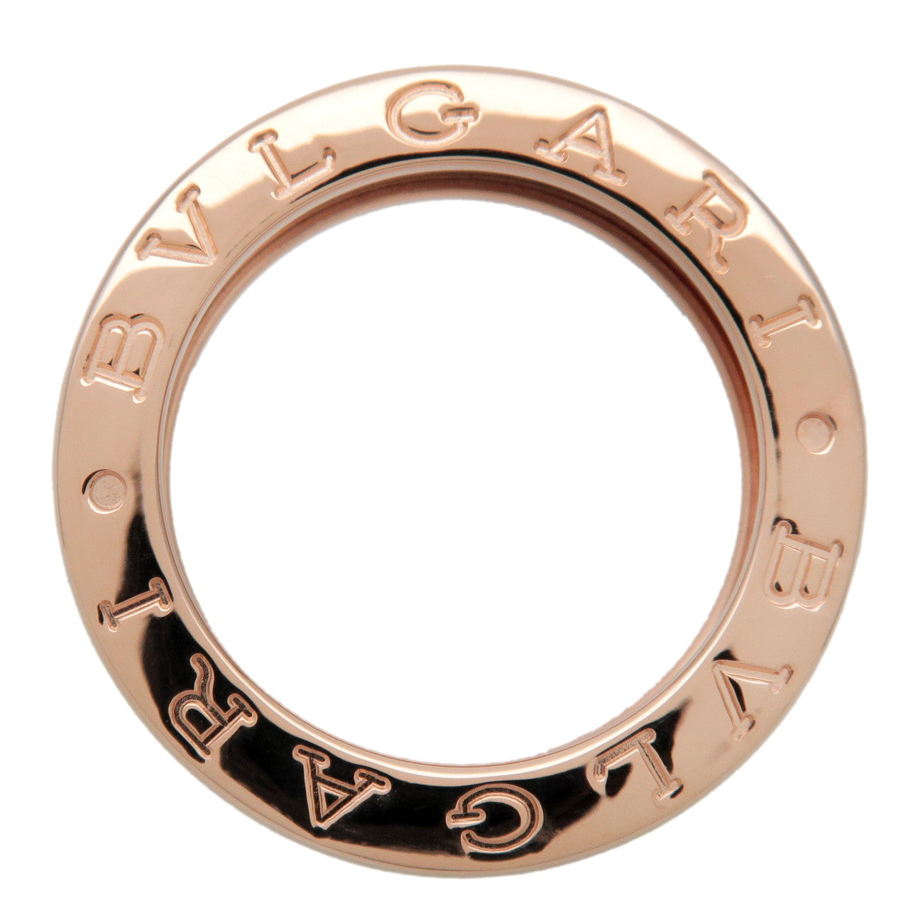 BVLGARI B-Zero1 1Band Ring K18 750RG Rose Gold #46 US4.5 EU47