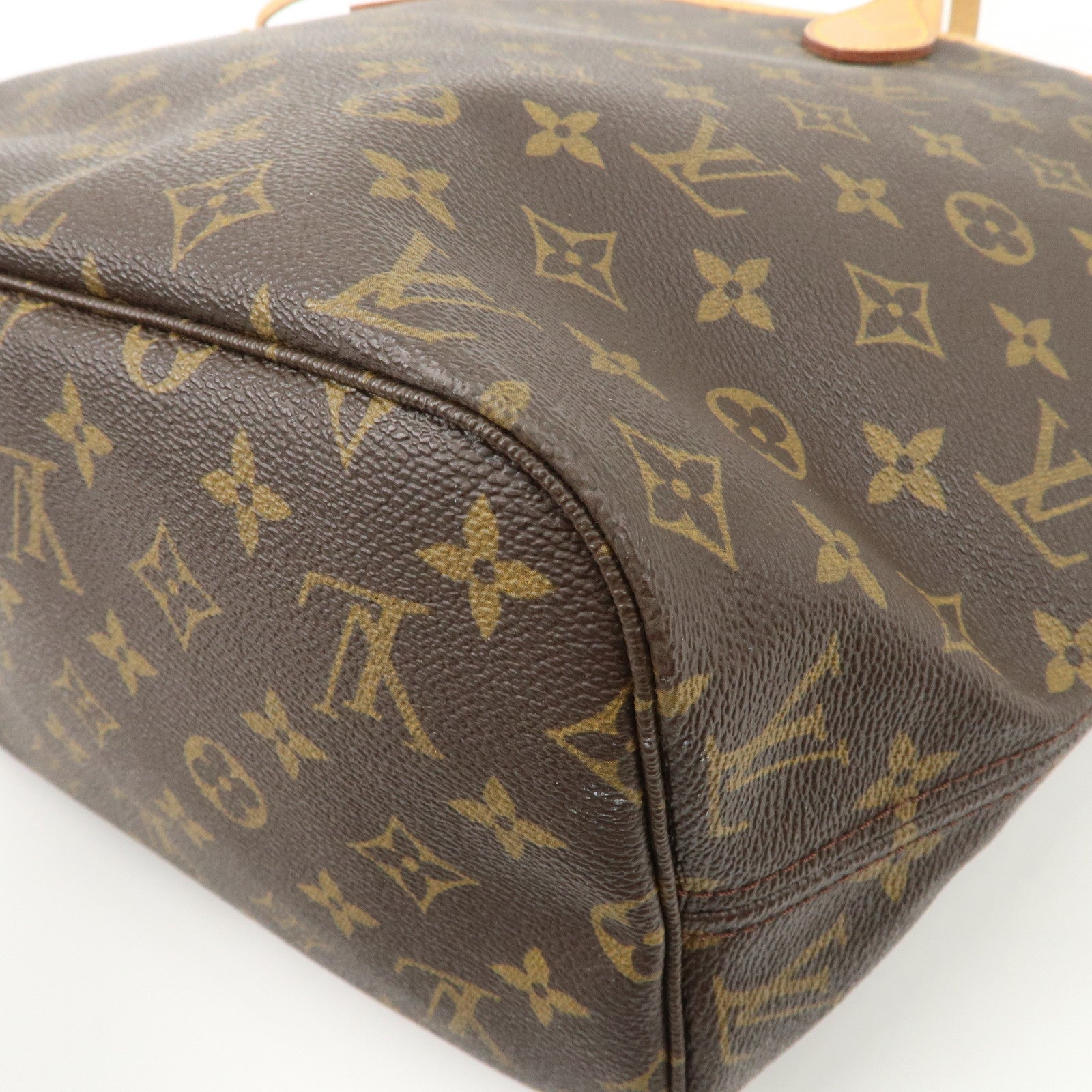 Louis Vuitton Monogram Neverfull MM Tote Bag Brown M40156 Used