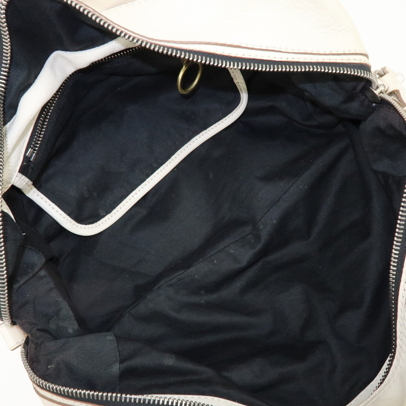 Chloe Betty Leather Shoulder Bag Satchel Bag Ivory