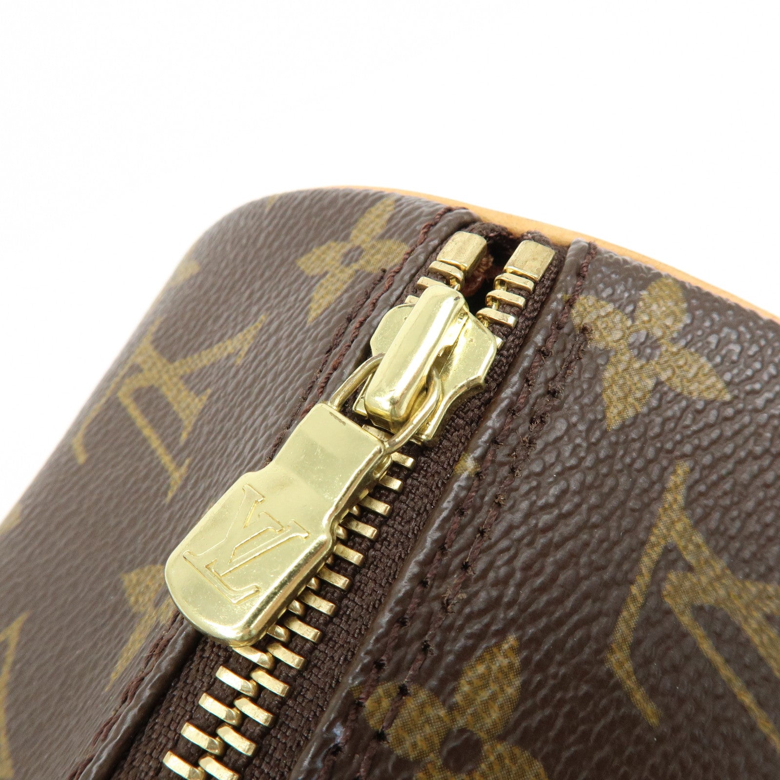 Louis Vuitton Monogram Papillon 30 Hand Bag Brown M51385