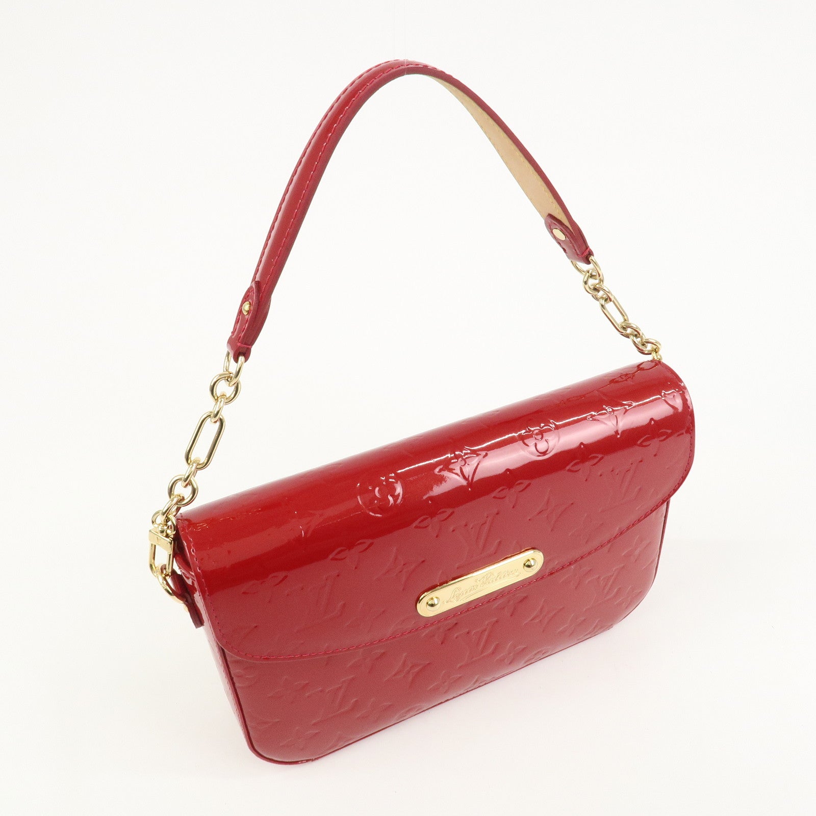 Louis Vuitton Monogram Vernis Rodeo Drive Shoulder Bag Red M93599