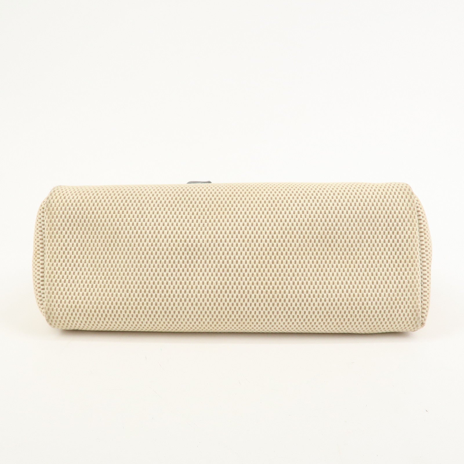 HERMES Herline Cabas PM Toile GM Canvas Leather Hand Bag □H Stamped