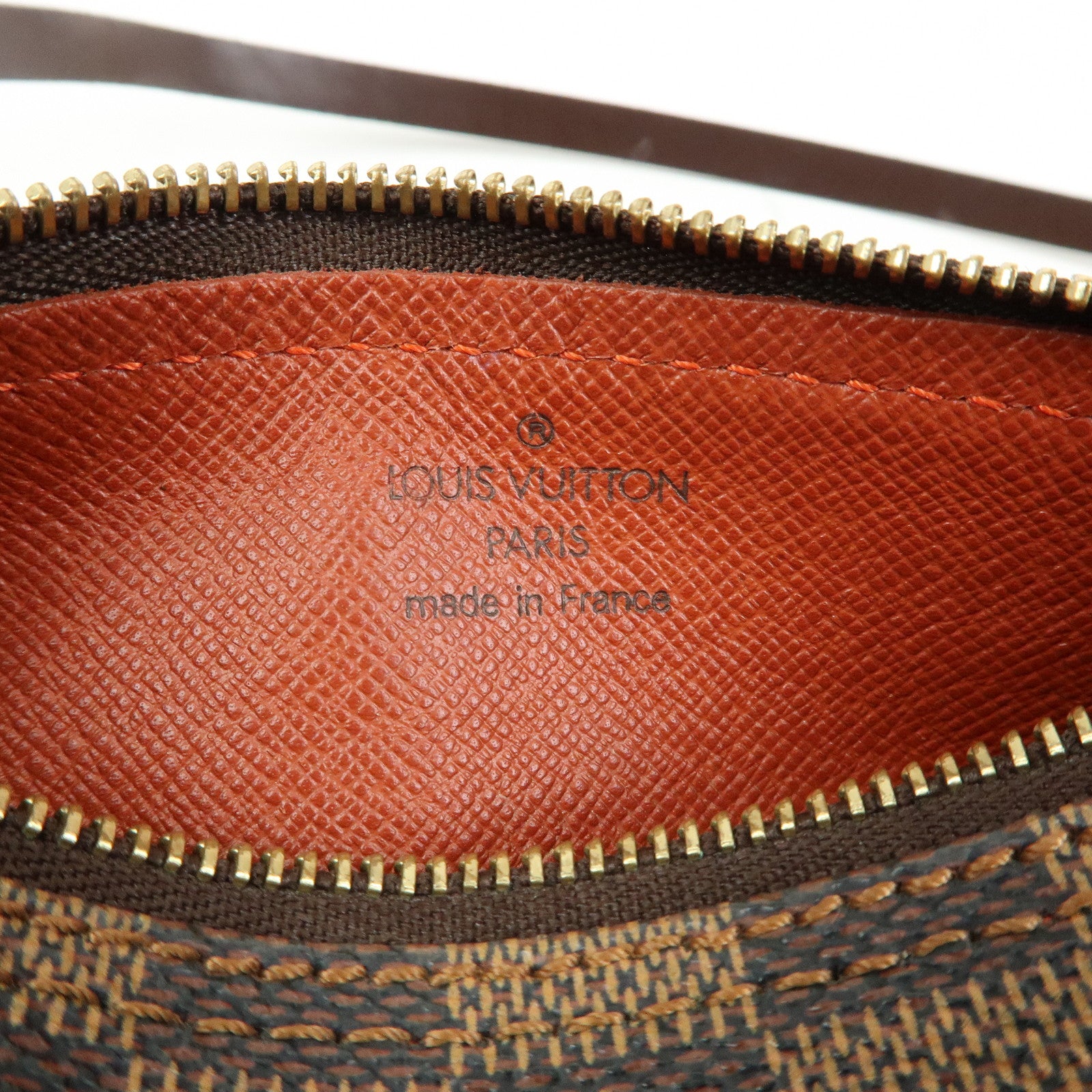 Louis Vuitton Dameir Mini Pouch for Papillon Bag Damier Ebene Brown