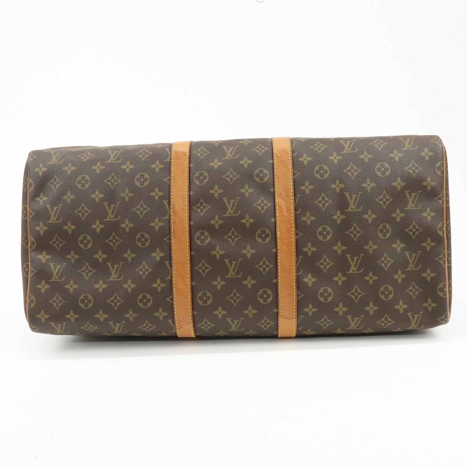 Louis Vuitton Monogram Keep All 55 Boston Bag Brown M41424