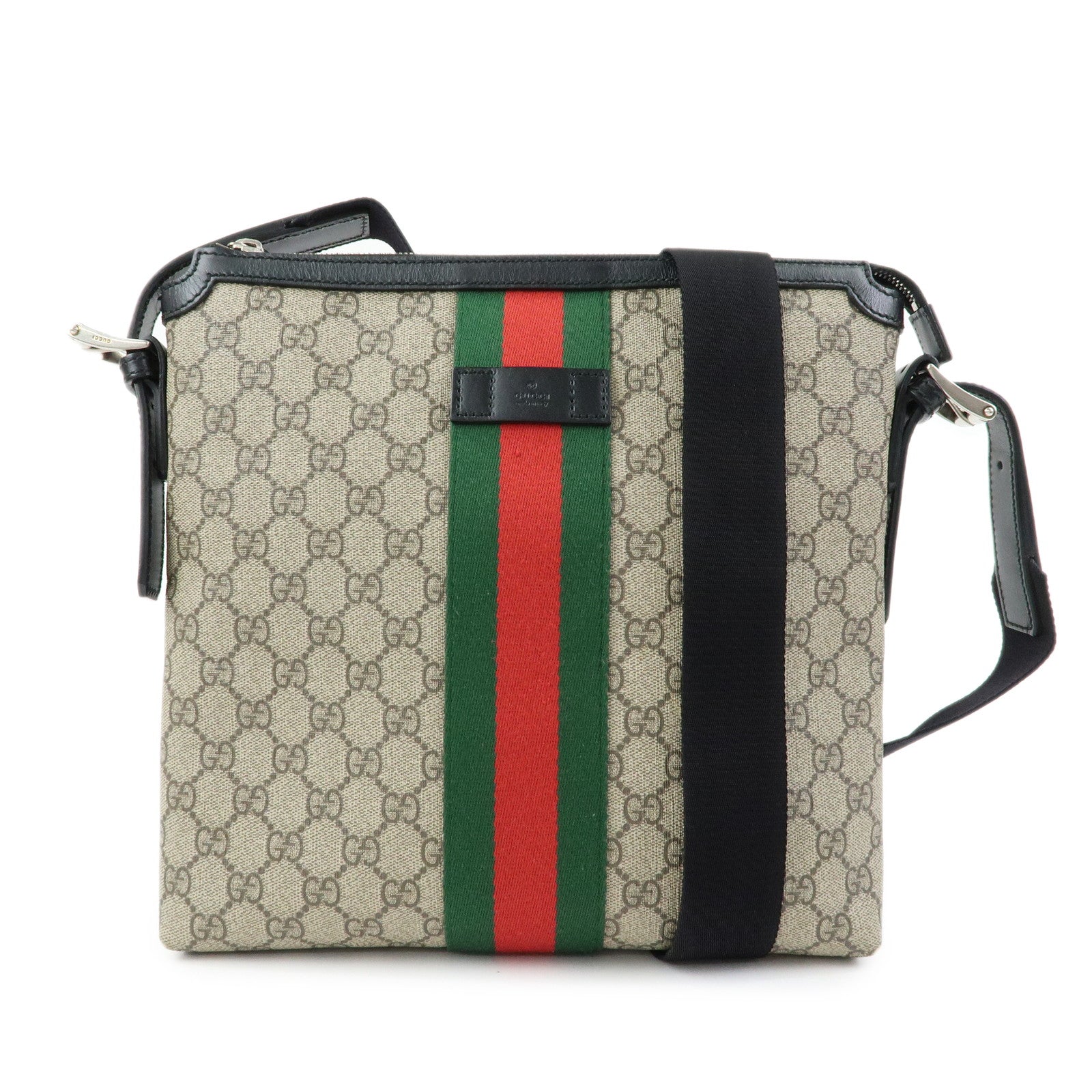 GUCCI Sherry GG Supreme Shoulder Bag Crossbody Bag Beige 387111