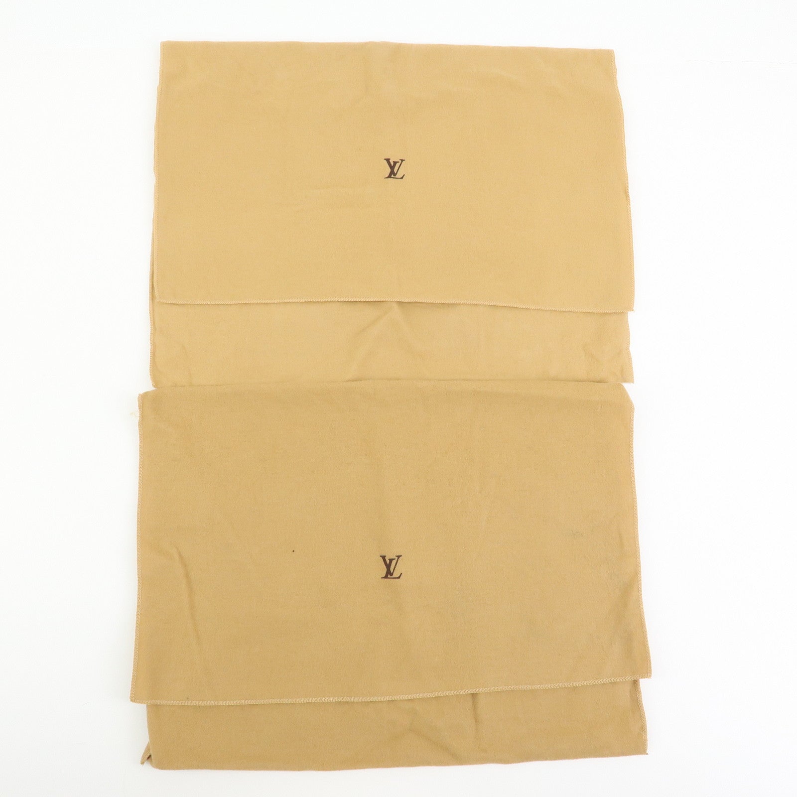 Louis Vuitton Set of 15 Dust Bag Storage Bag Flap Style Beige