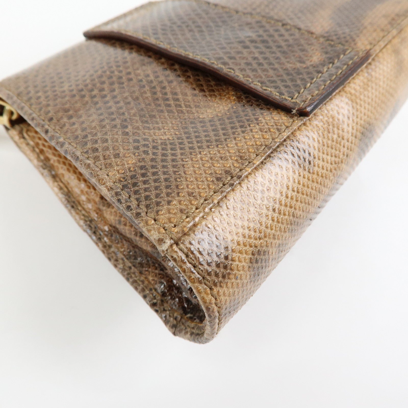 Ferragamo Gancini Embossed Leather 2Way Mini Shoulder Bag Brown