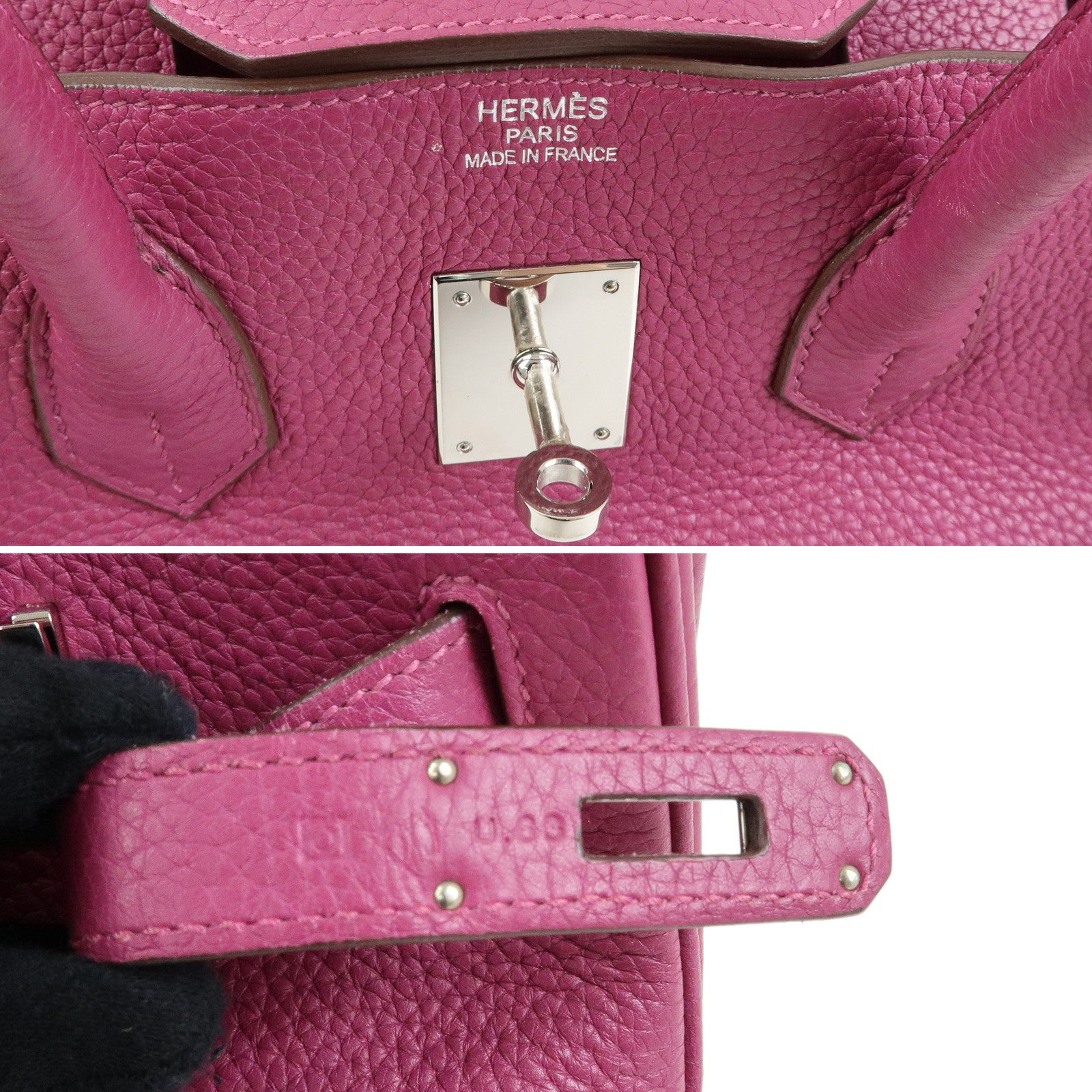HERMES Birkin 35 Togo Leather Hand Bag □O Stamped Tosca