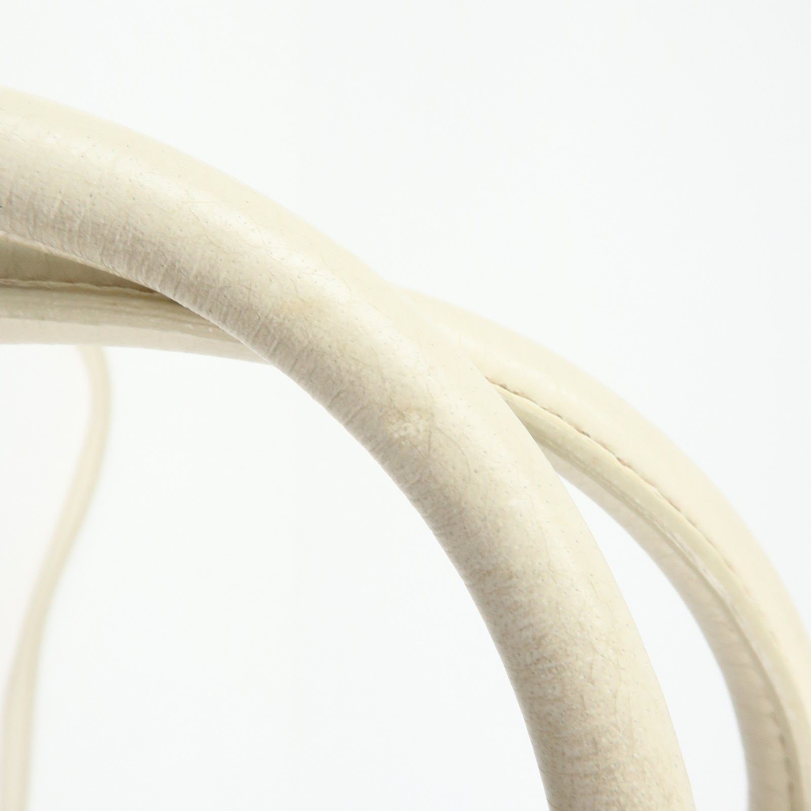 PRADA Leather 2Way Bag Hand Bag Shoulder Bag Ivory Brown BN1773