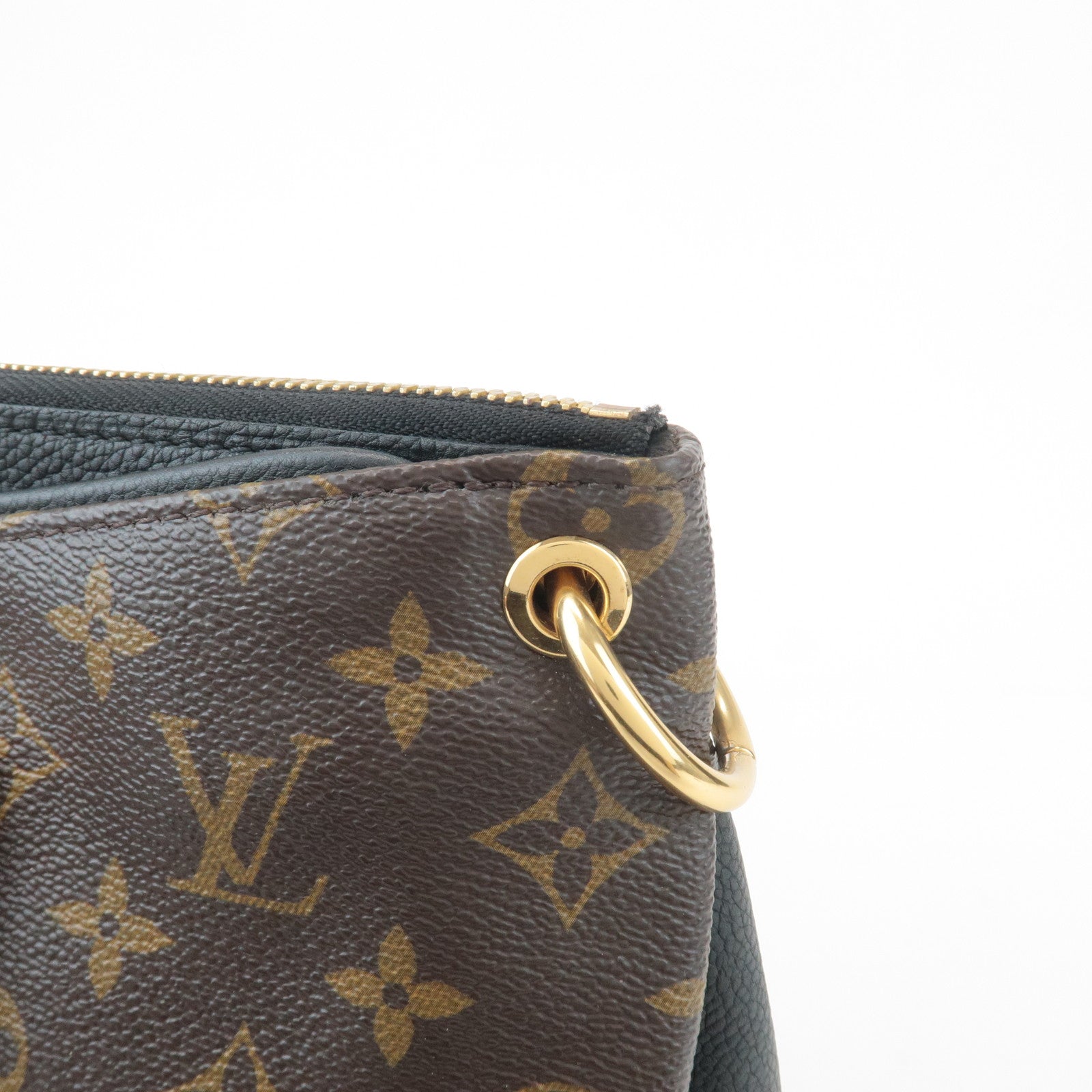 Louis Vuitton Monogram Pallas 2Way Hand Bag Noir M42756 Used