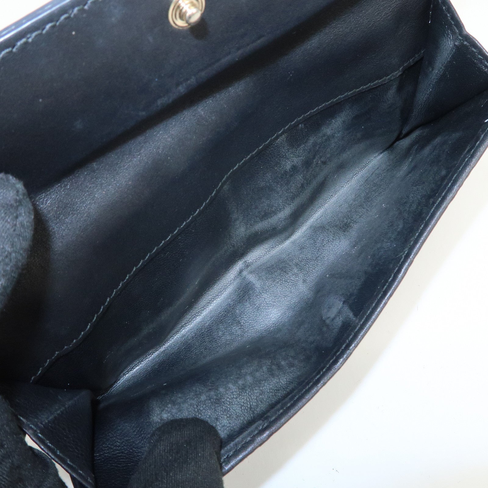 GUCCI Guccissima Lovely Heart W Hook Long Wallet Black 203550