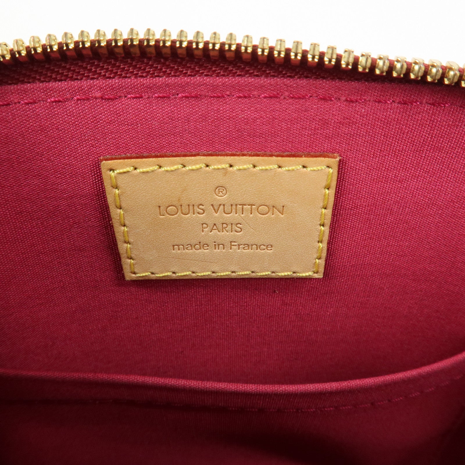 Louis Vuitton Monogram Vernis Leather Alma BB 2Way Bag Red M91606