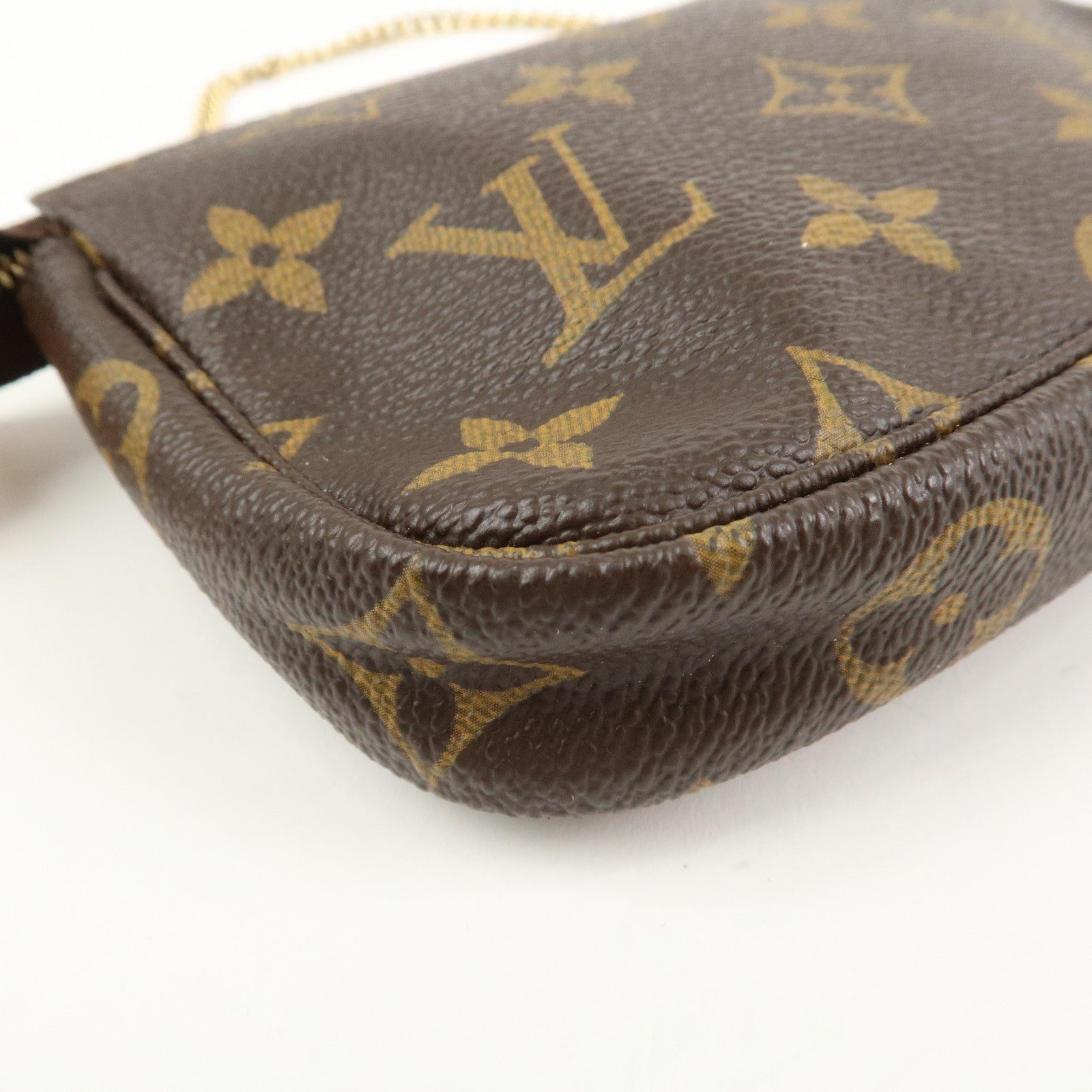 Louis Vuitton Monogram Mini Pochette Accessoires Hand Bag M58009