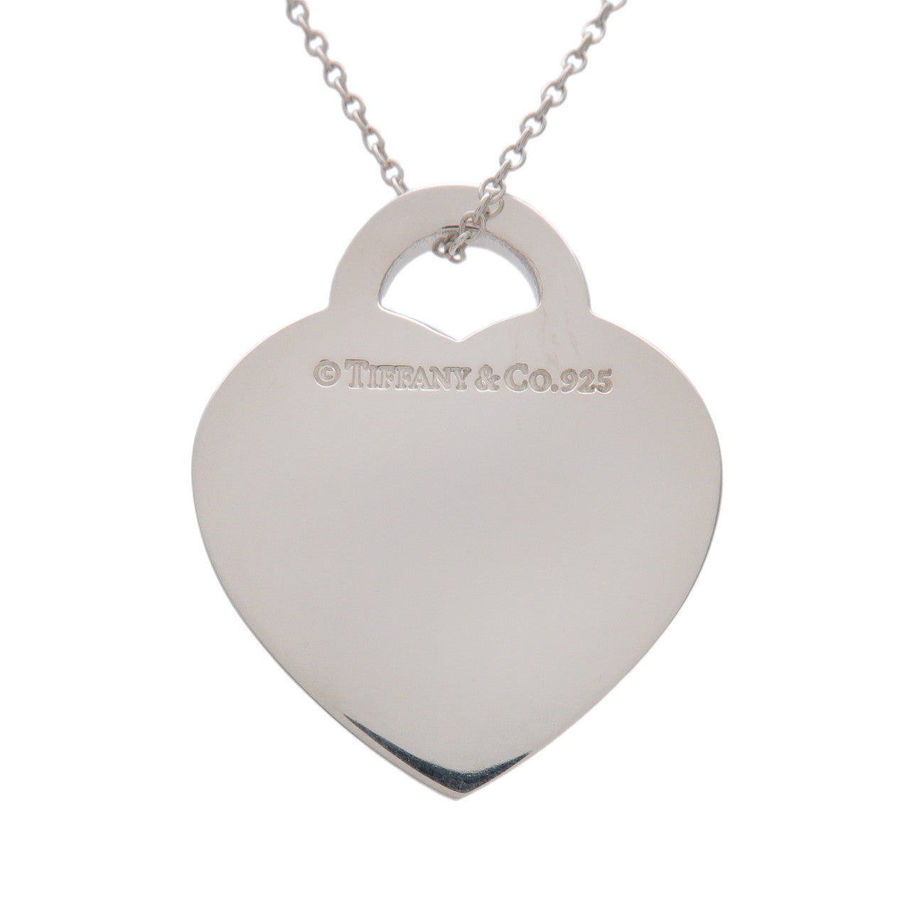 Tiffany & Co Notes Heart Necklace SV925 Silver