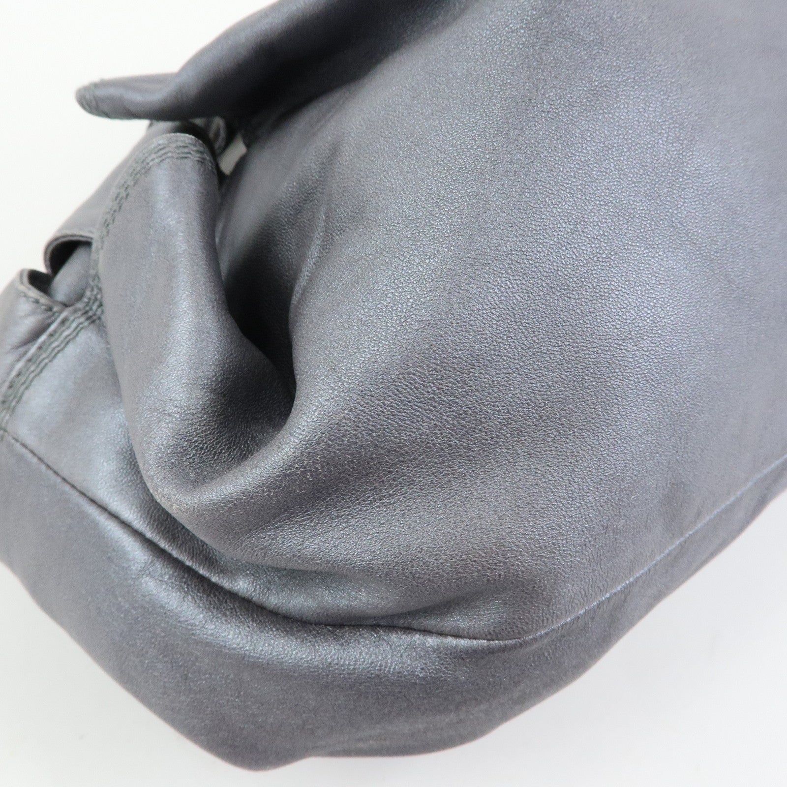 LOEWE Anagram Leather Nappa Aire Hand Bag Tote Bag Gray
