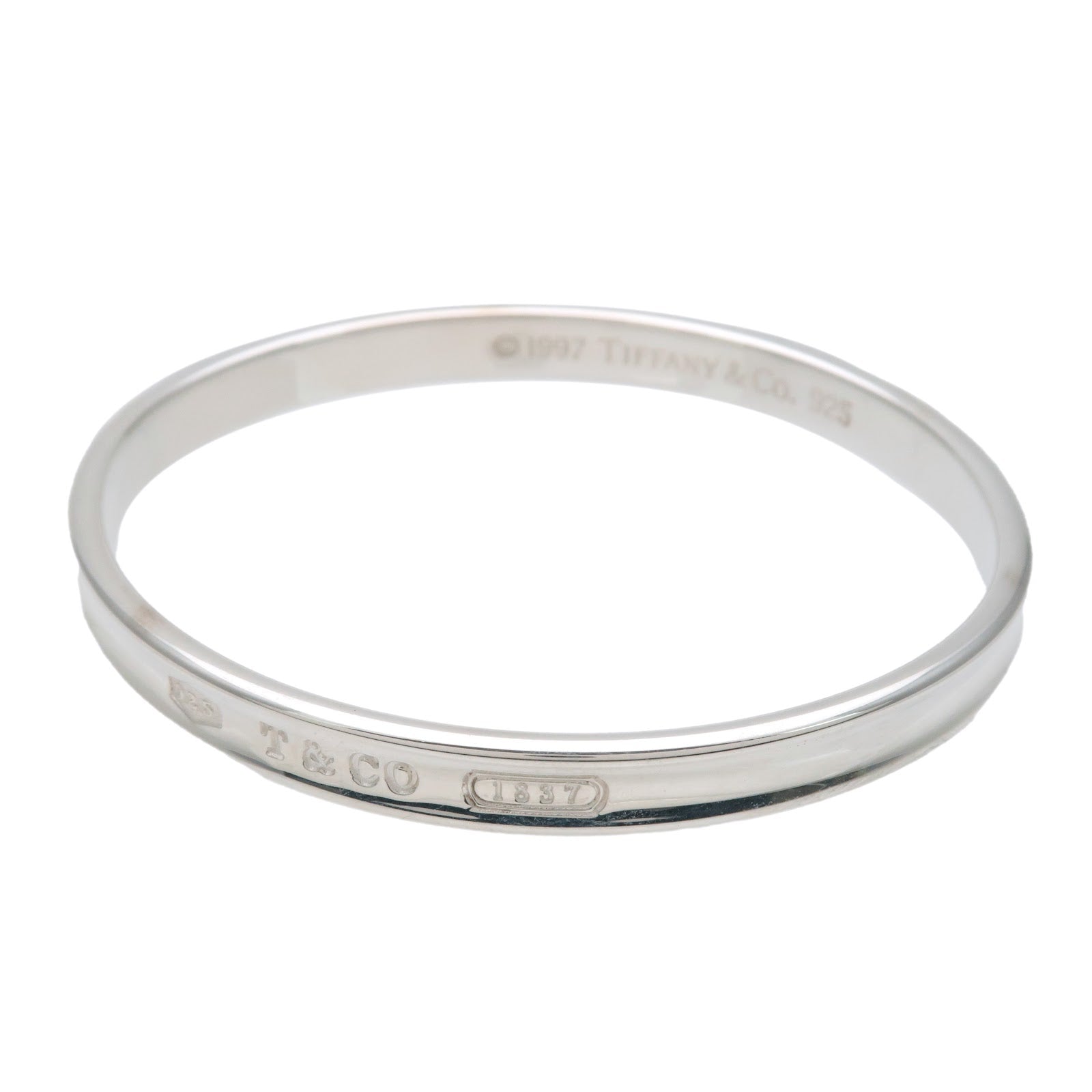 Tiffany&Co. 1837 Narrow Bangle Bracelet SV925 Silver