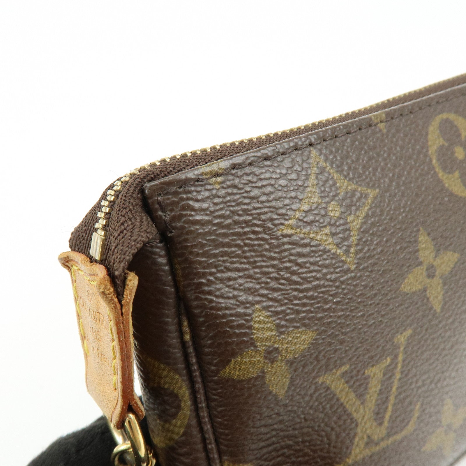 Louis Vuitton Monogram Mini Pochette Accessoires Hand Bag M58009