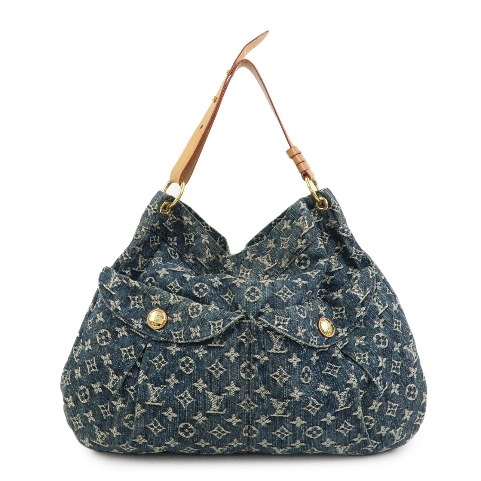 Louis Vuitton Monogram Denim Daily GM Shoulder Bag Hand Bag M40493