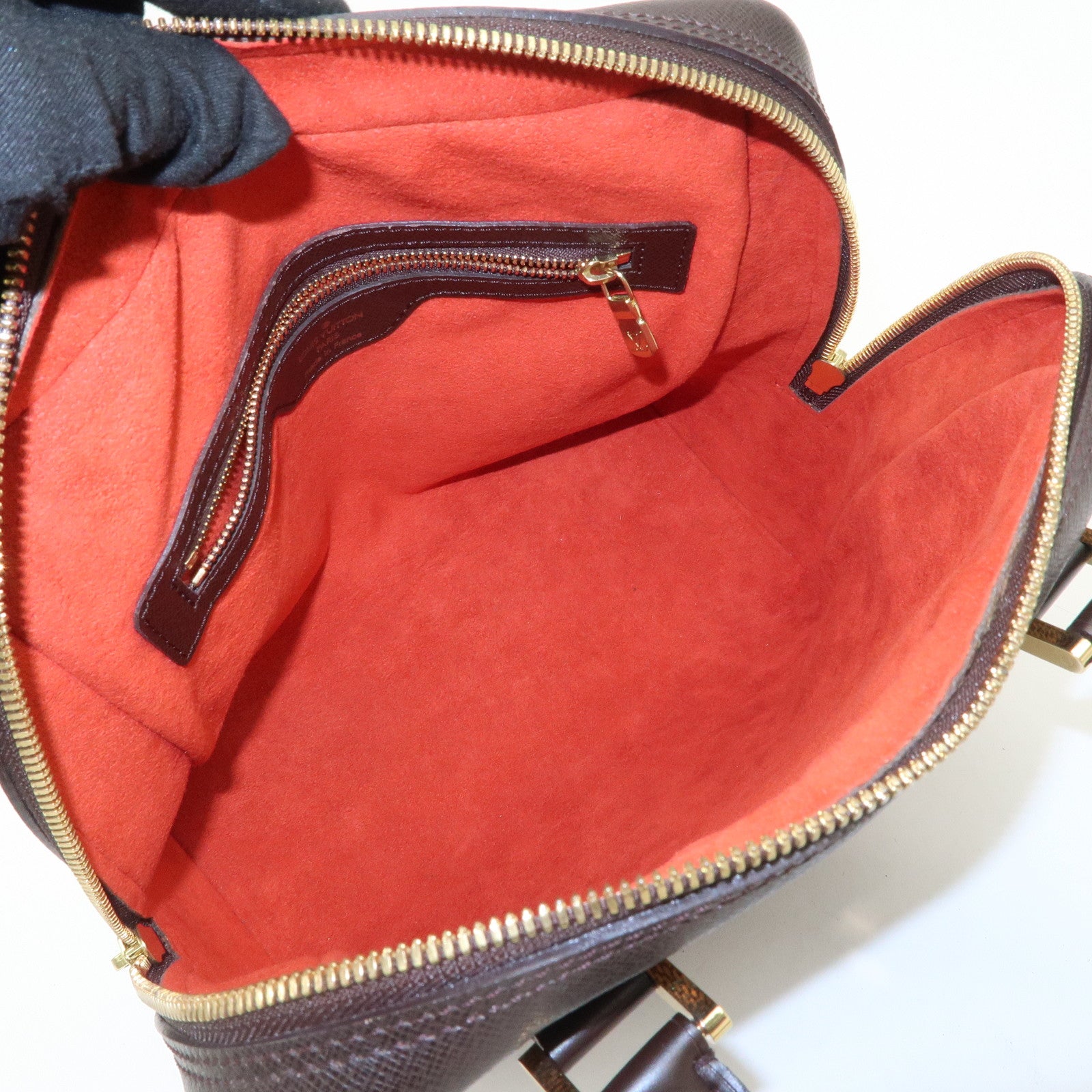 Louis Vuitton Damier Canvas Brera Hand Bag Ebene N51150