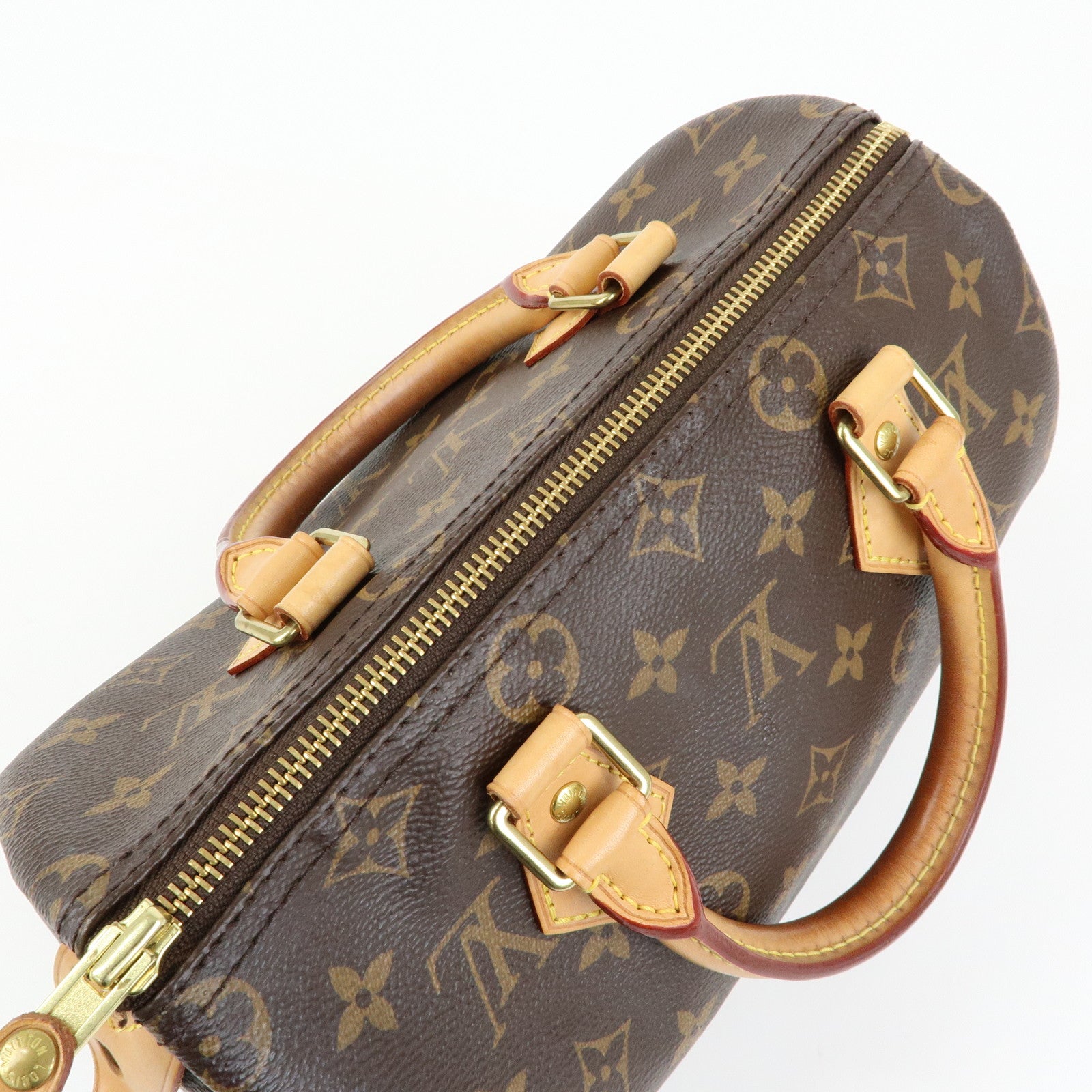 Louis Vuitton Monogram Speedy 25 Hand Bag Boston Bag Brown M41109