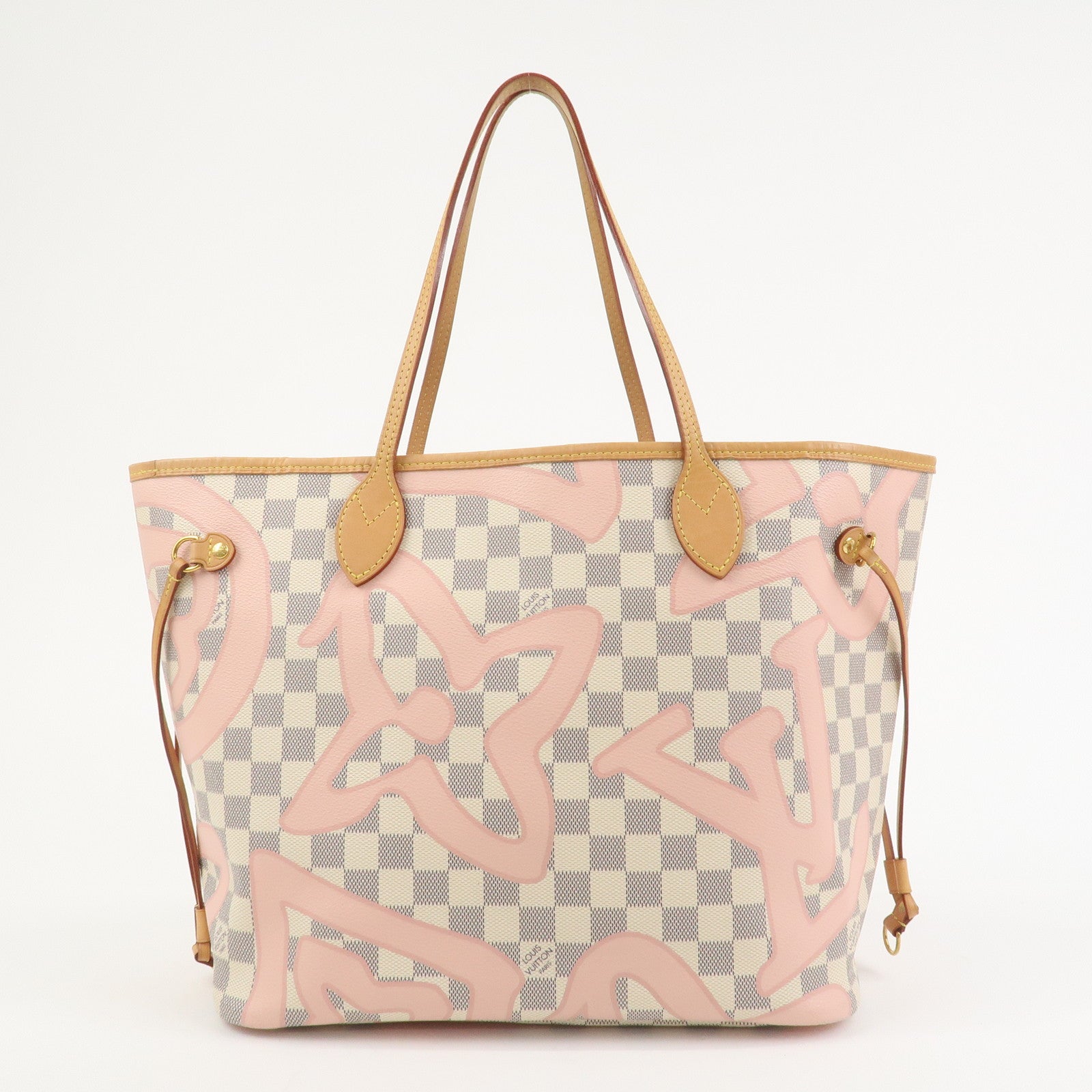 Louis Vuitton Damier Azur Tahiti Neverfull MM Bag & Pouch N41050
