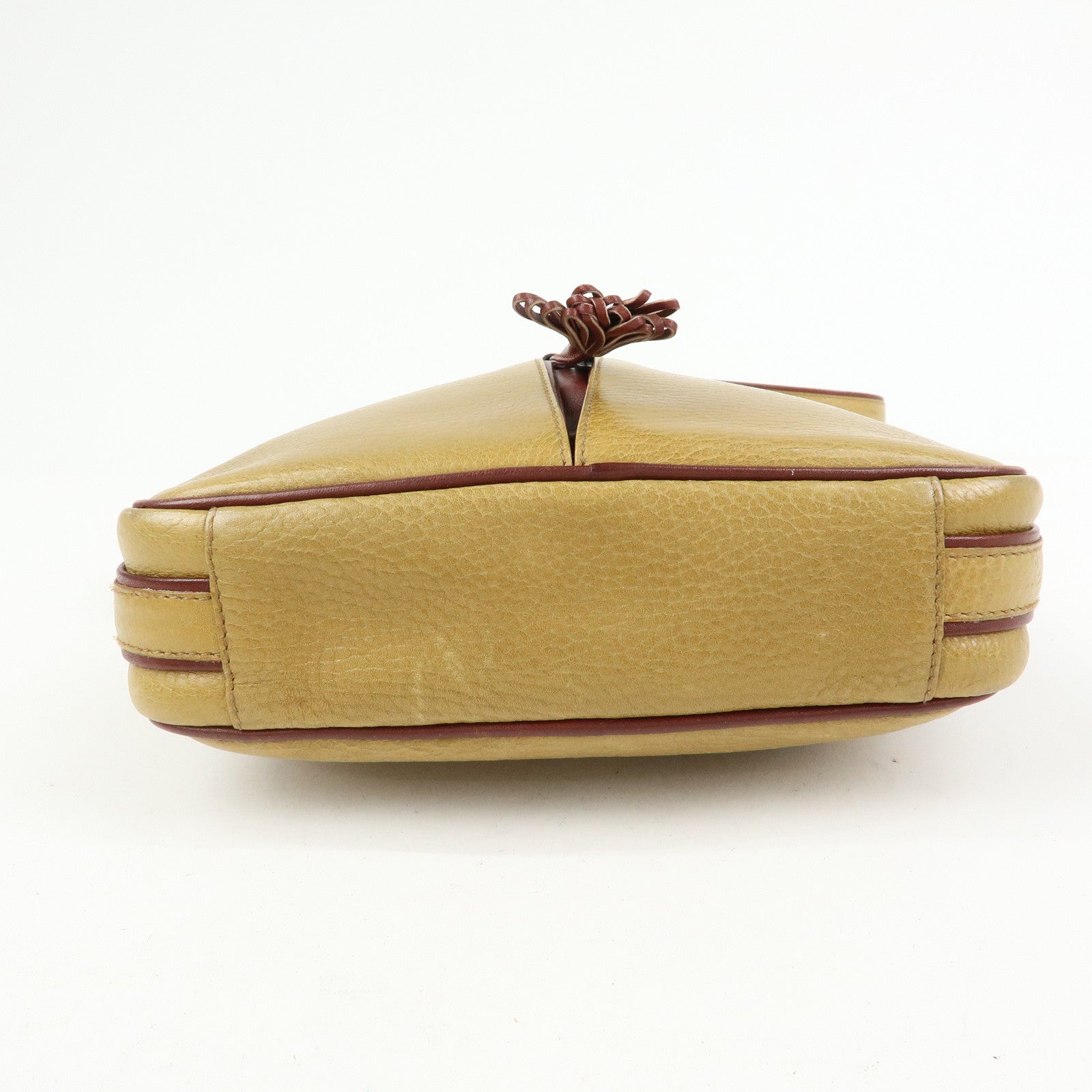 Cartier Must de Cartier Leather Shoulder Bag Crossbody Bag Beige