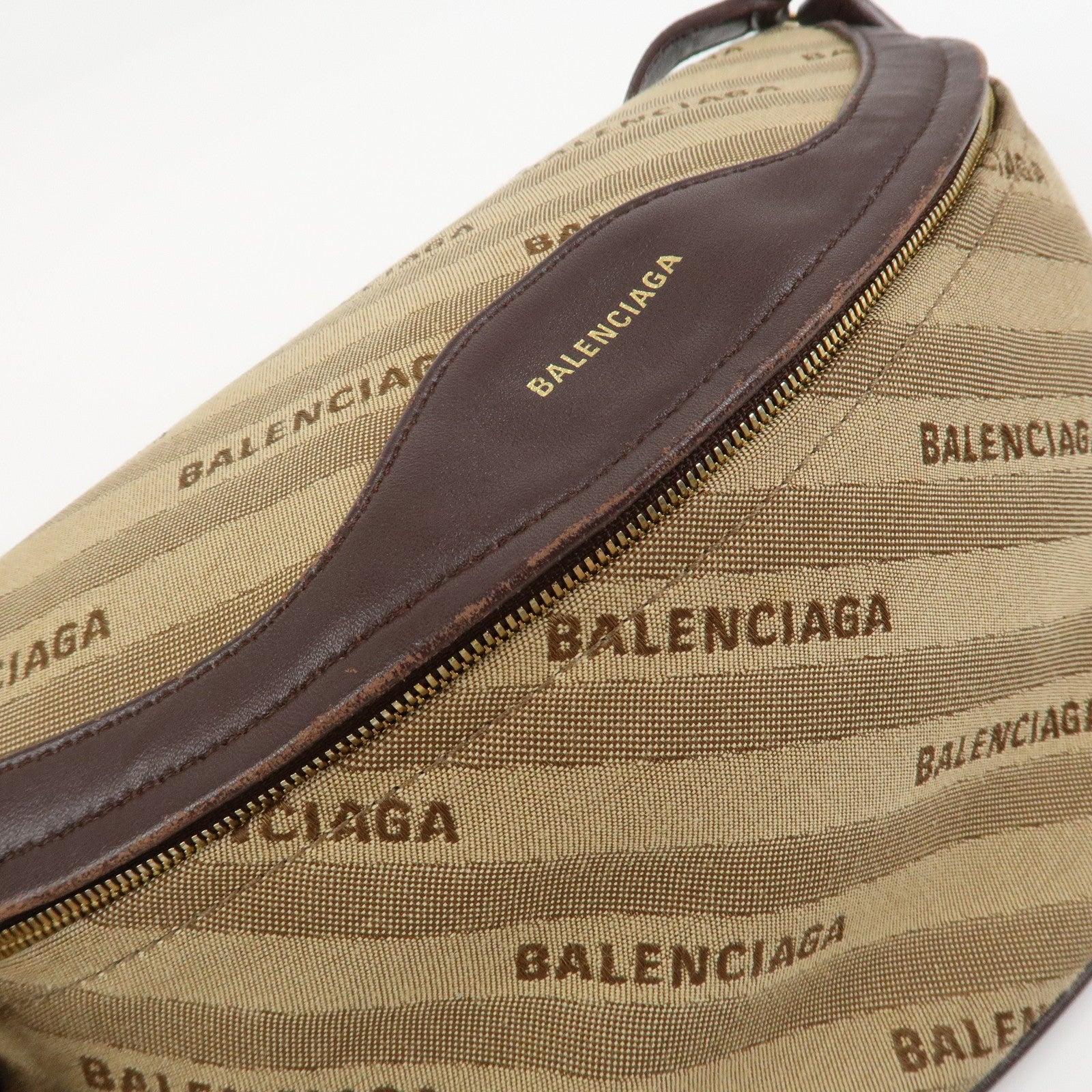 BALENCIAGA Leather Souvenir XS Body Bag Crossbody Bag Brown 518163