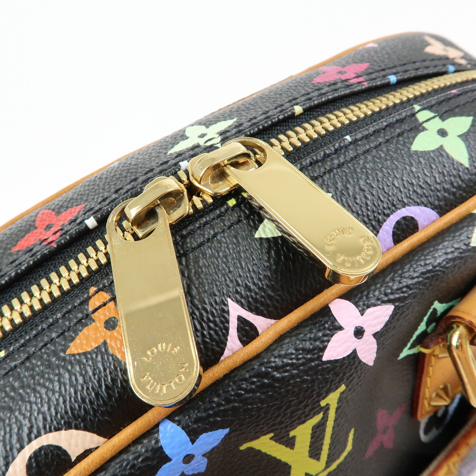 Louis Vuitton Monogram Trouville Multicolor Hand Bag Noir M92662