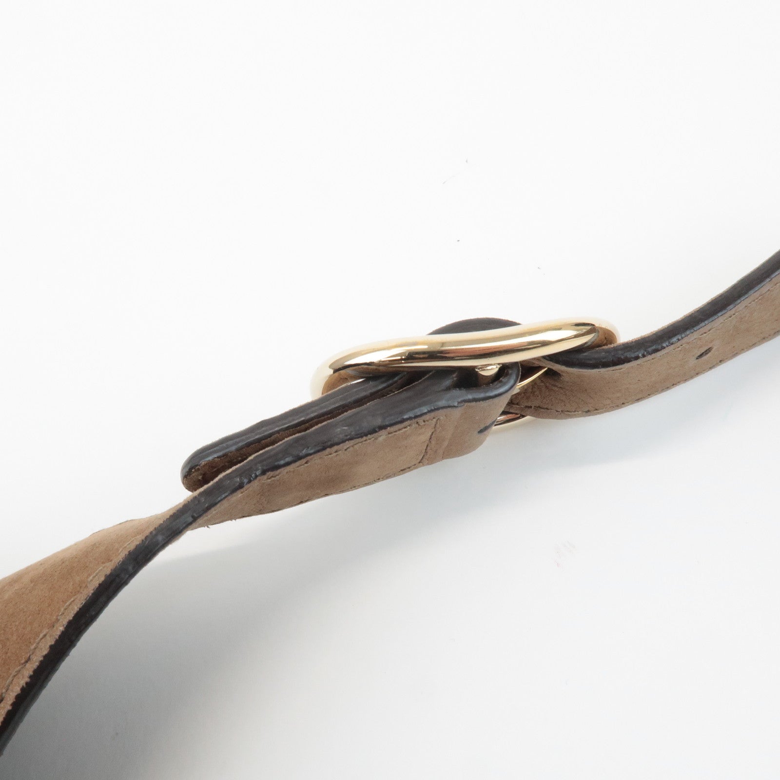 GUCCI New Jackie Leather Shoulder Bag Hand Bag Brown 277520 Used