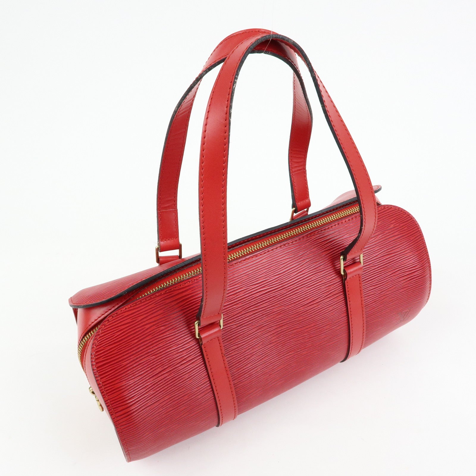 Louis Vuitton Epi Soufflot Hand Bag Castillian Red M52227