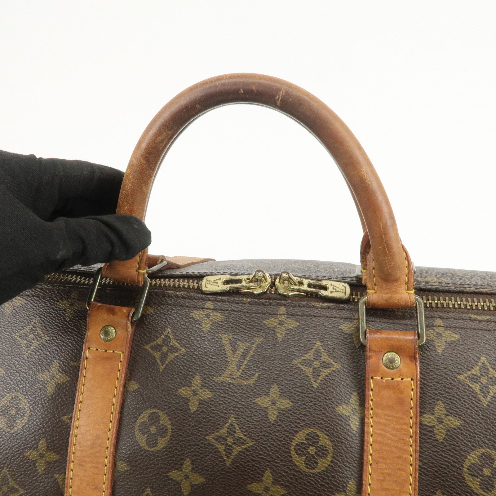 Louis Vuitton Monogram Keep All 60 Boston Bag Brown M41422