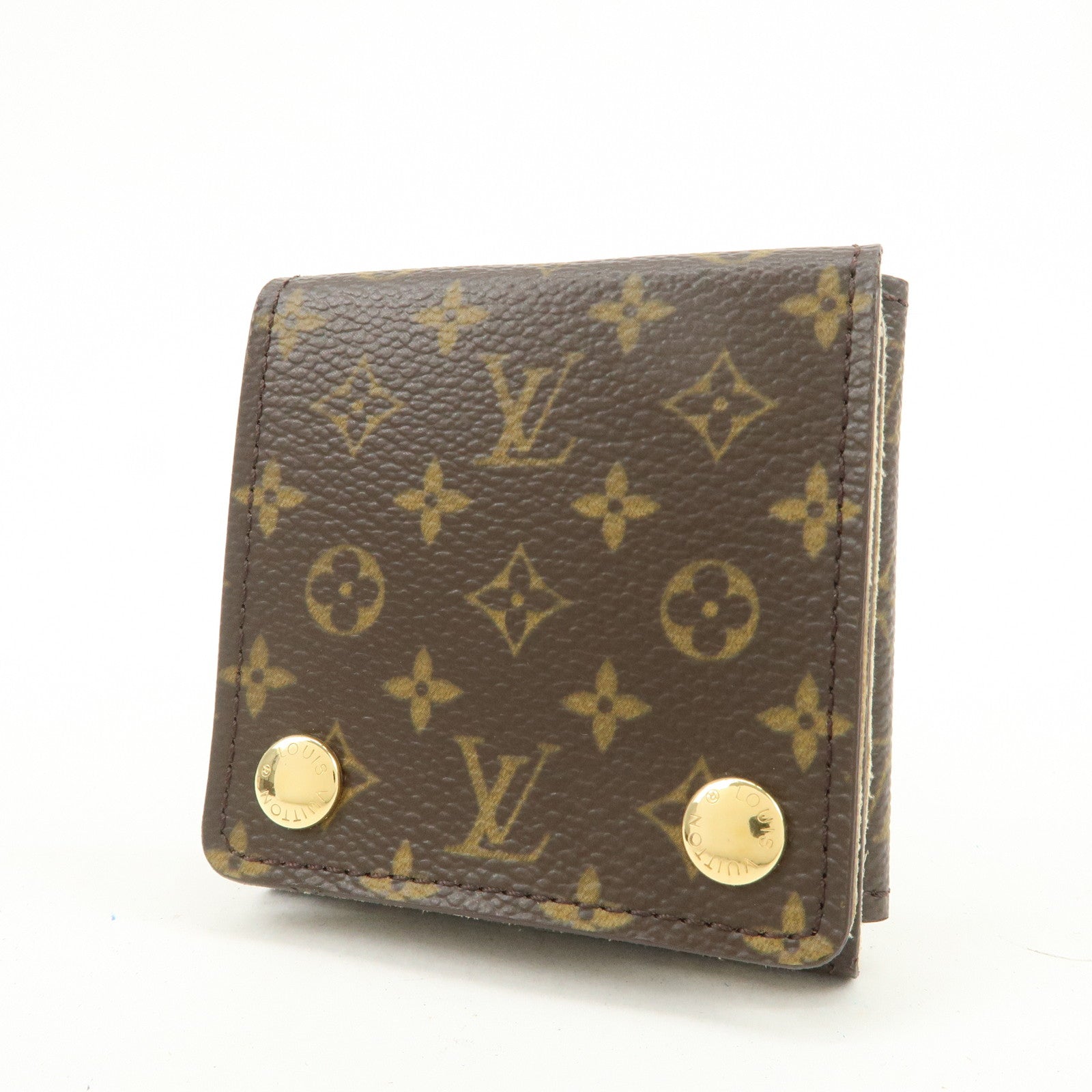 Louis Vuitton Monogram Jewelry Case Jewelry Box Brown