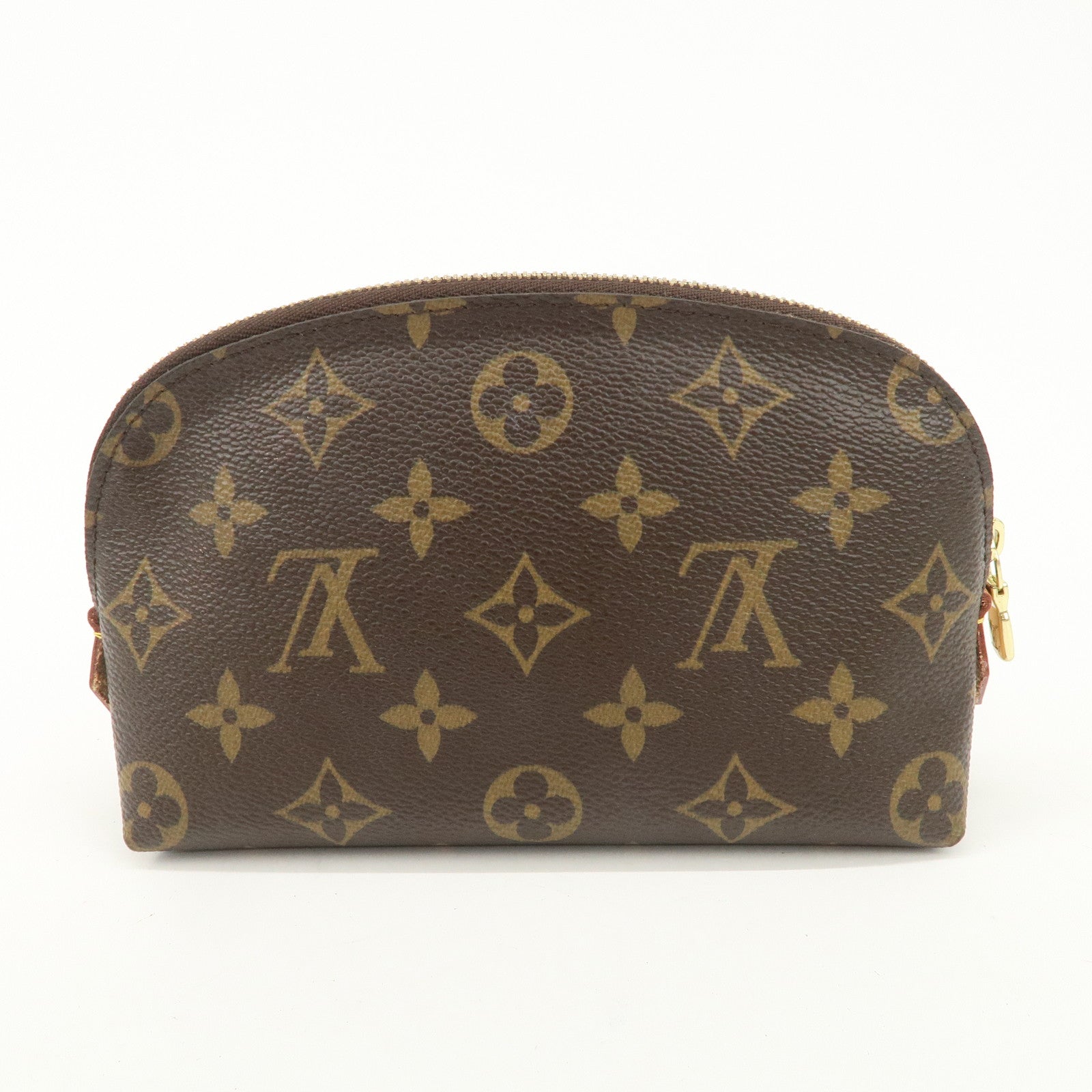 Louis Vuitton Monogram Pochette Cosmetic Pouch Brown M47515
