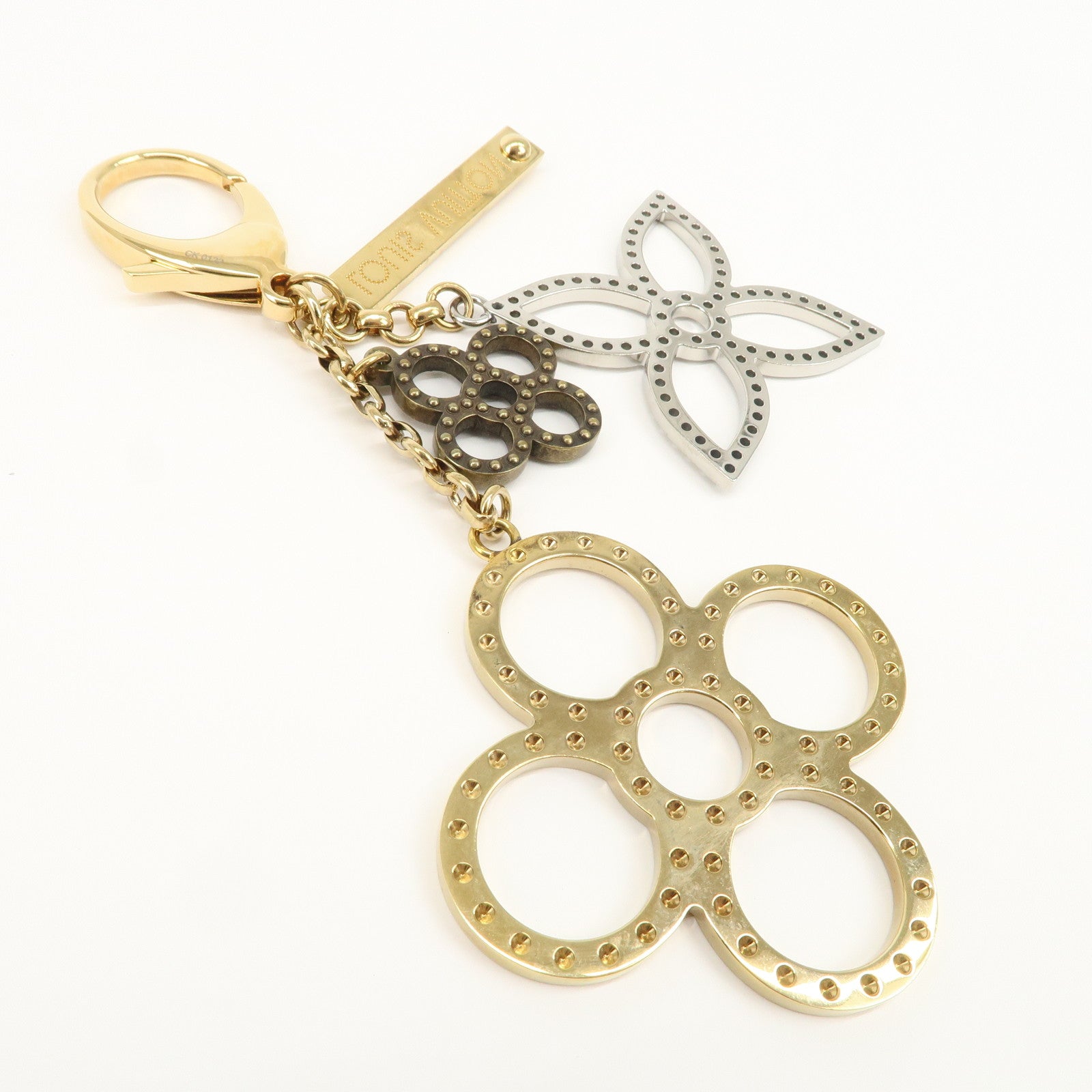 Louis Vuitton Bijoux Sac Tapage Metal Bag Charm Gold Silver M65090