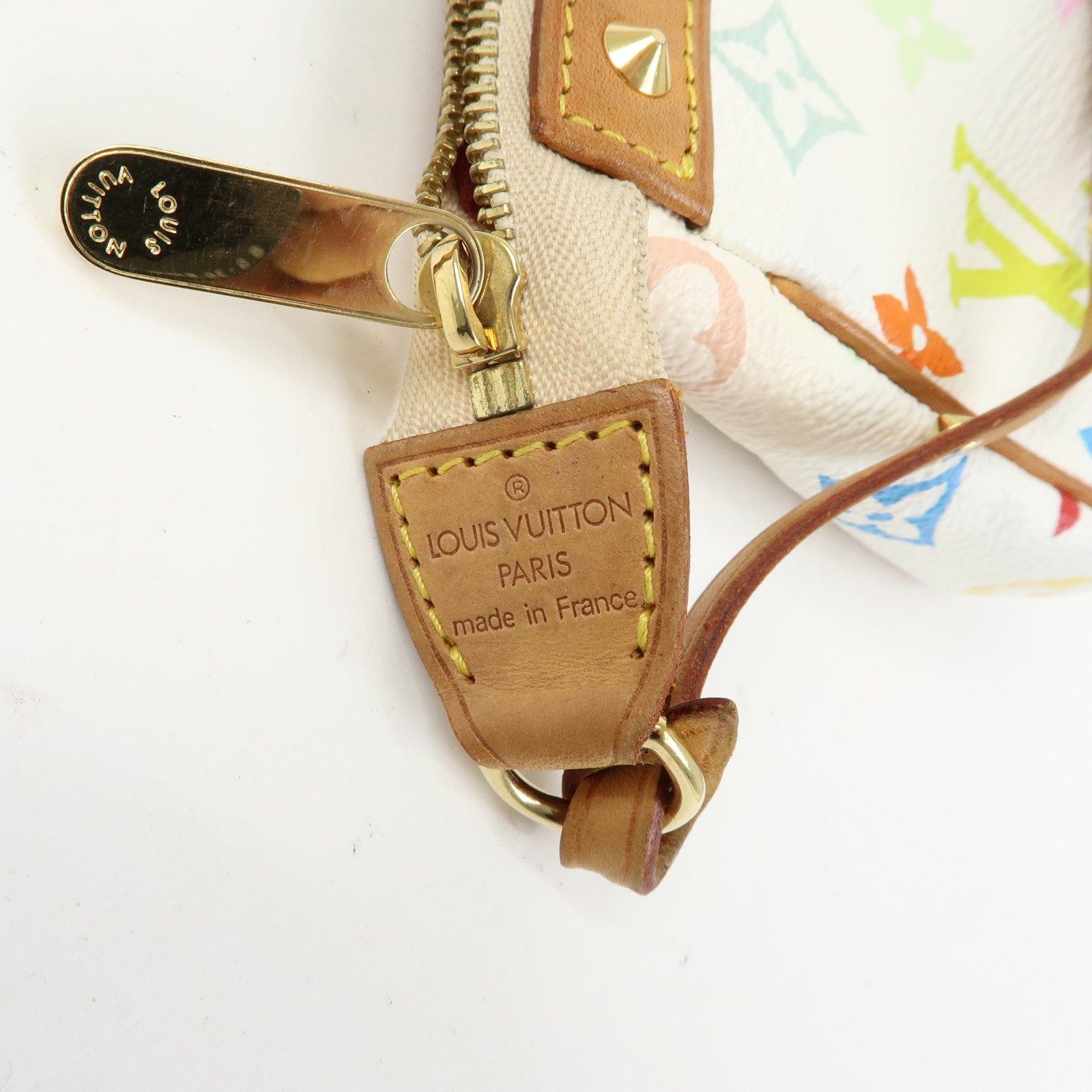 Louis Vuitton Monogram Multicolor Pochette Accessoires Blanc M92649