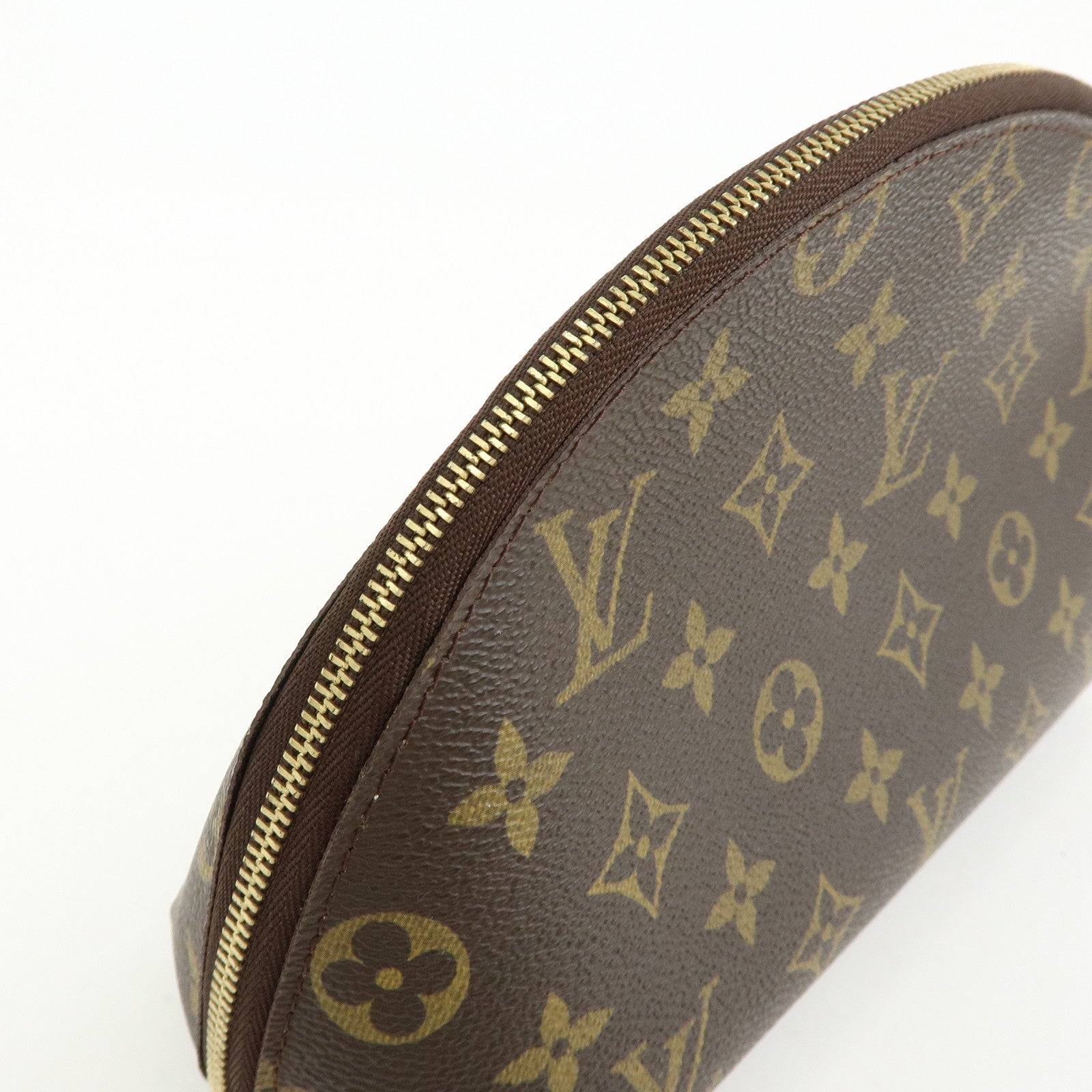 Louis Vuitton Monogram Trousse Demi Ronde Pouch Makeup Bag M47520