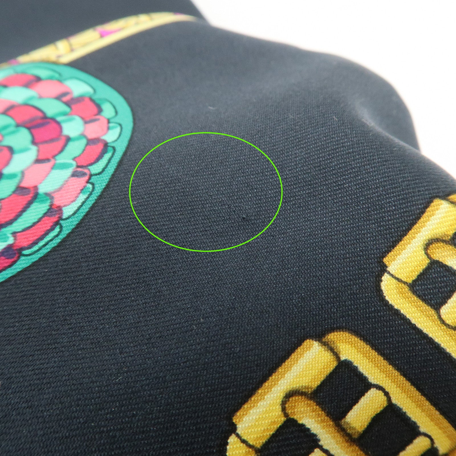 HERMES Carre 90 Silk 100% LES RUBANS DU CHEVAL Scarf Black