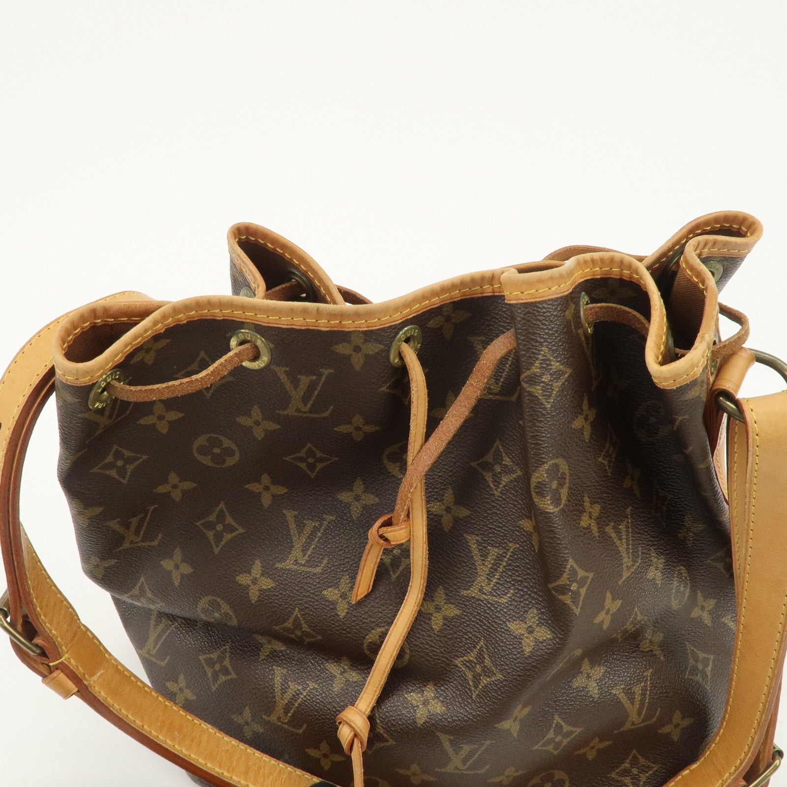 Louis Vuitton Monogram Petit Noe Shoulder Bag Brown M42226