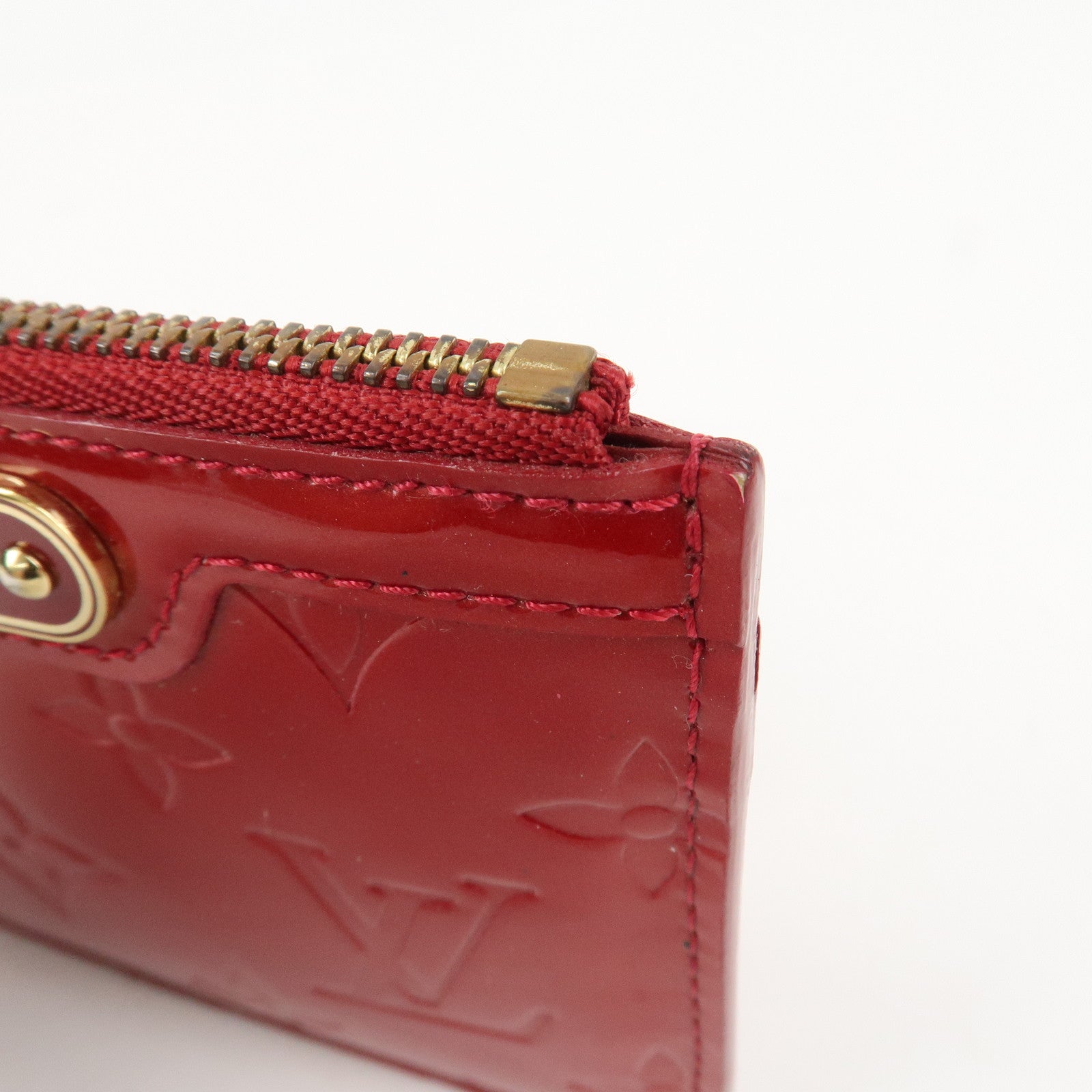 Louis Vuitton Monogram Vernis Pochette Cles NM Cerise M90214