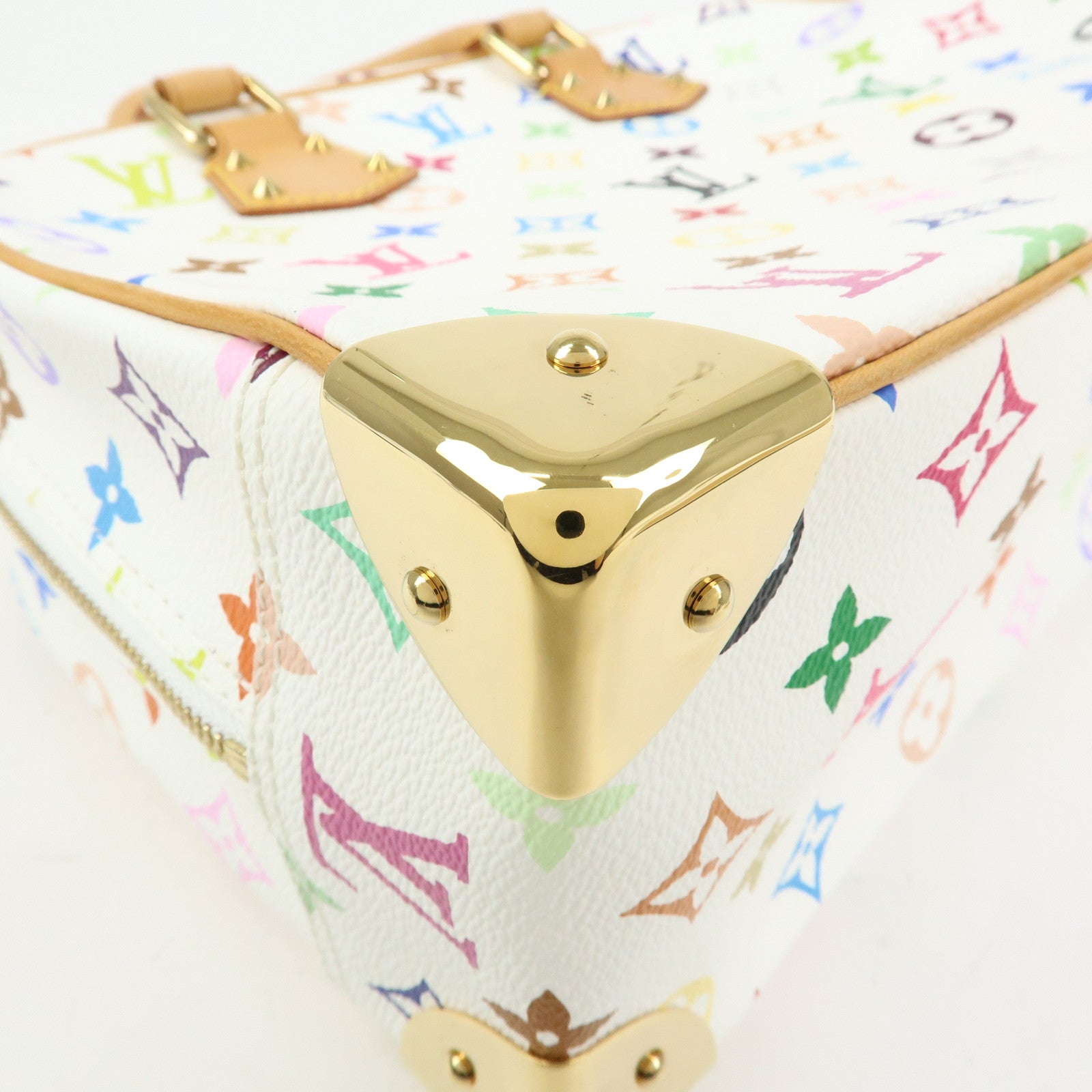 Louis Vuitton Monogram Multicolor Trouville Hand Bag Blanc M92663