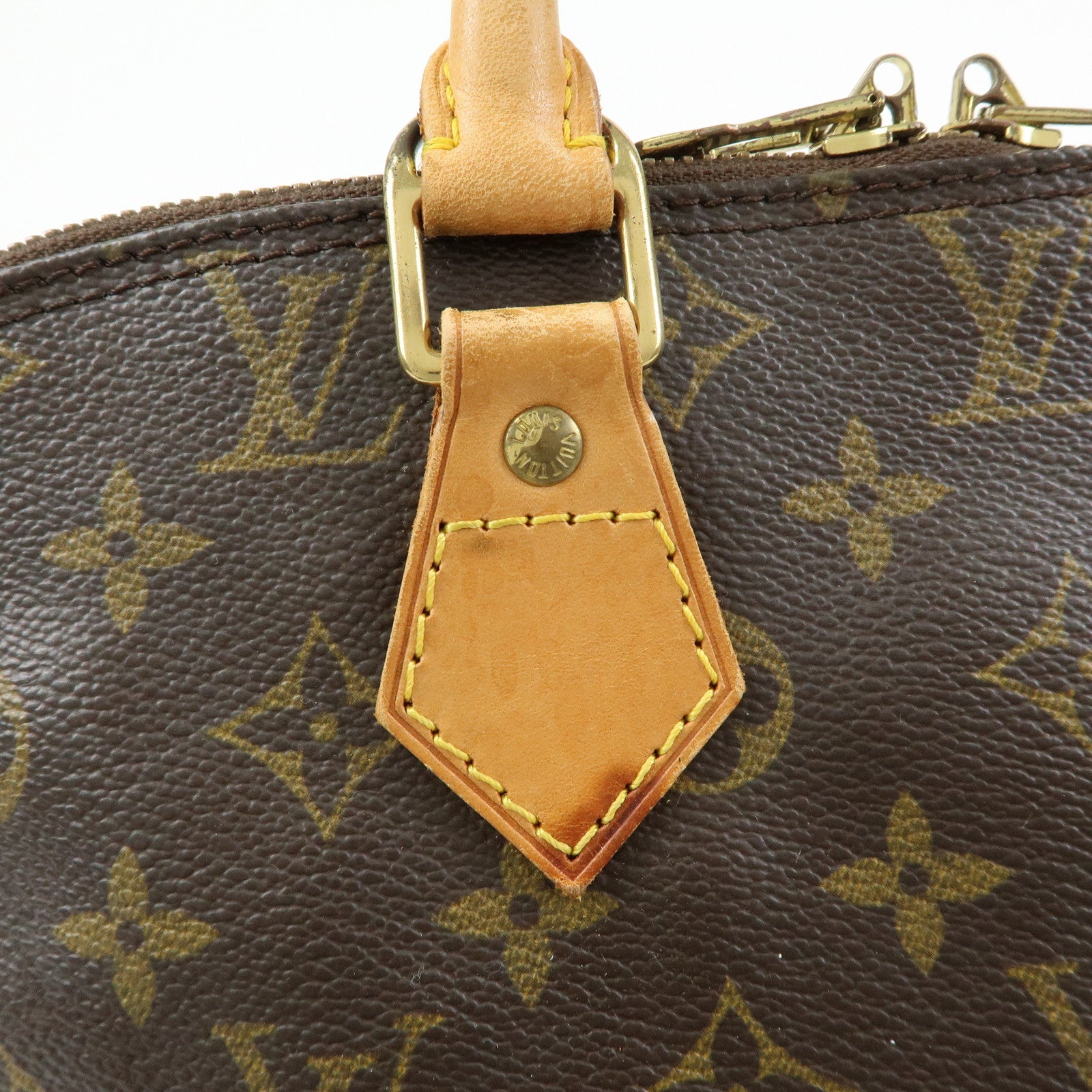Louis Vuitton Monogram Alma Hand Bag Brown M51130