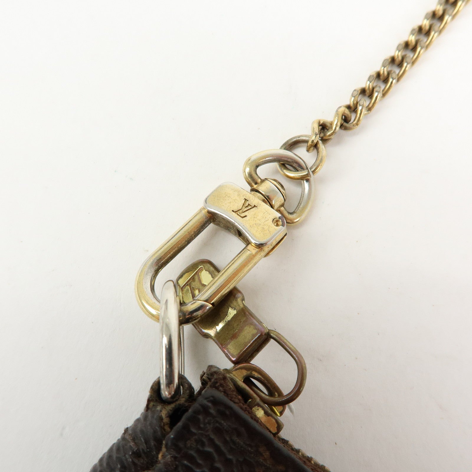 Louis Vuitton Monogram Mini Pochette Accessoires Hand Bag M58009