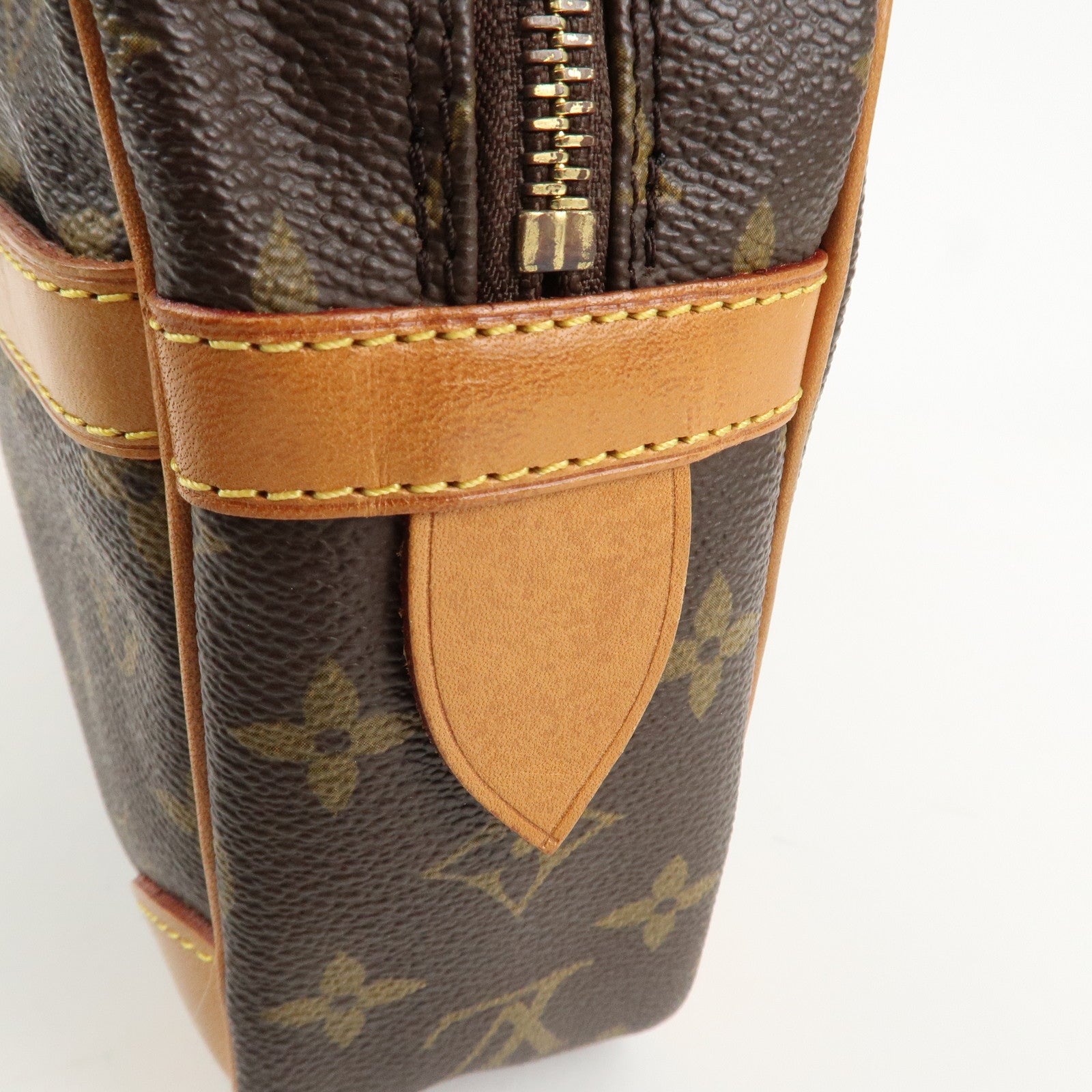 Louis Vuitton Monogram Compiegne 28 Pouch Clutch Bag Brown M51845 Used