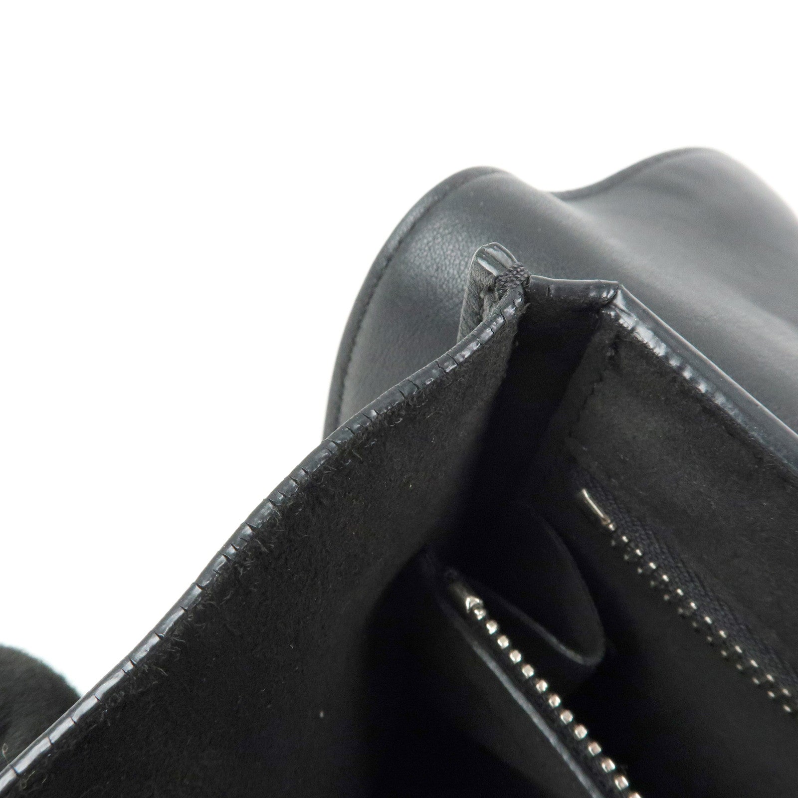 GIVENCHY Shark Studs Leather 2Way Bag Hand Shoulder Bag Black