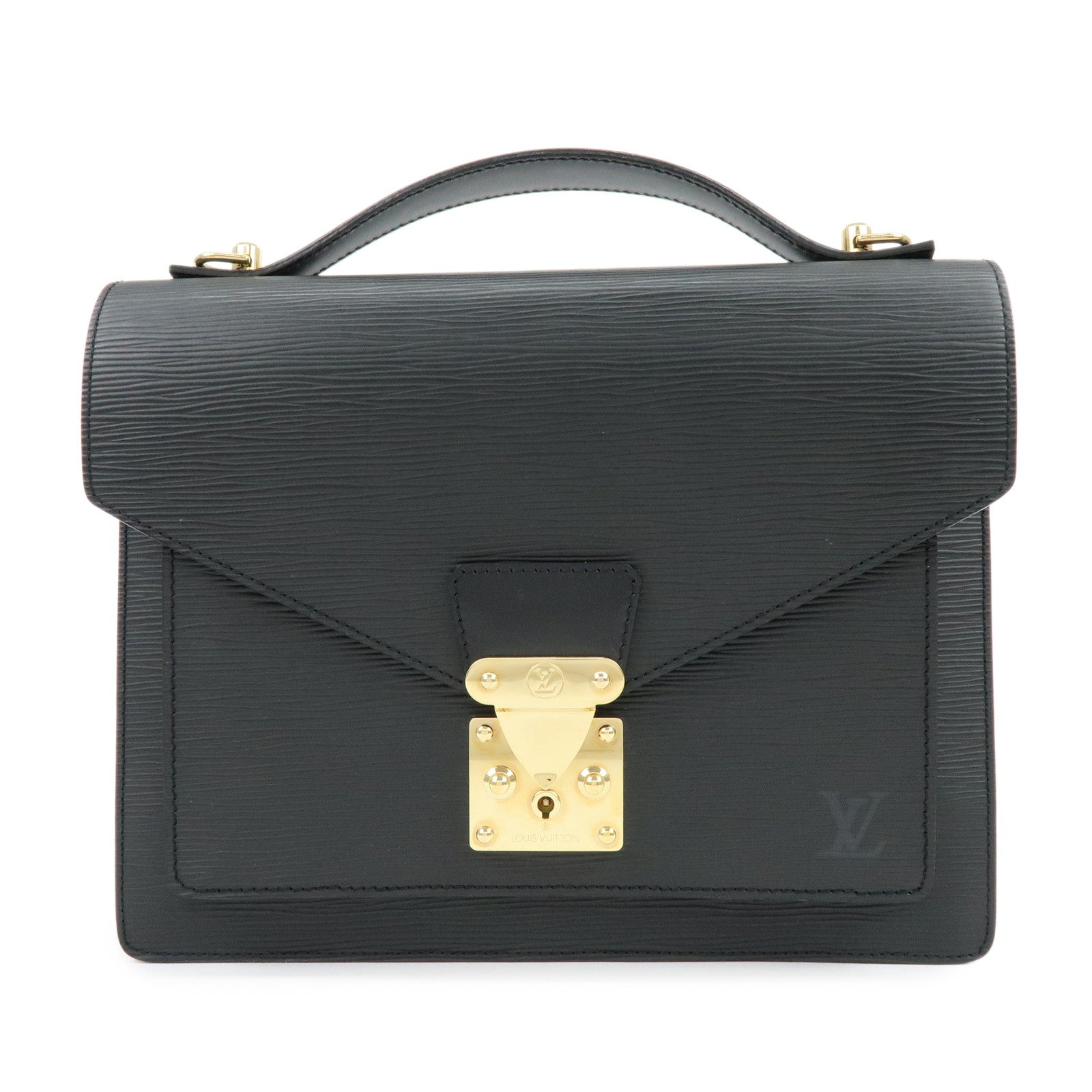 Louis Vuitton Epi Monceau 2Way Shoulder Bag Hand Bag Noir M52122