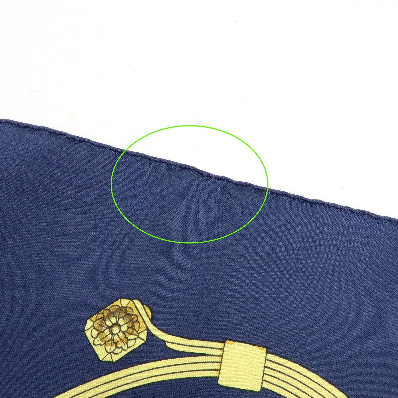 HERMES Carre 90 Silk 100% Scarf SPRINGS Dark Navy